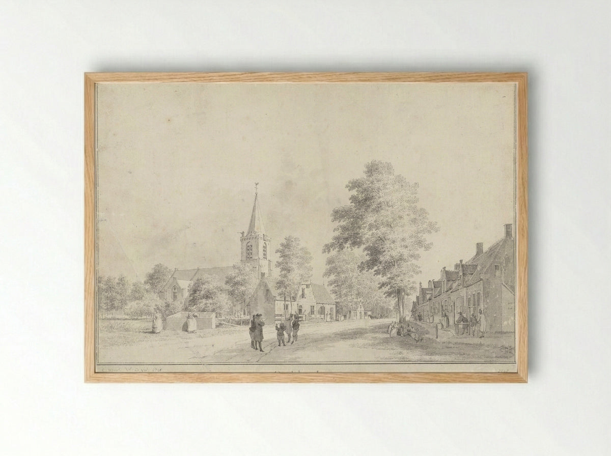 Gezicht te Oudelande - Cornelis Pronk - Framed Print Wood