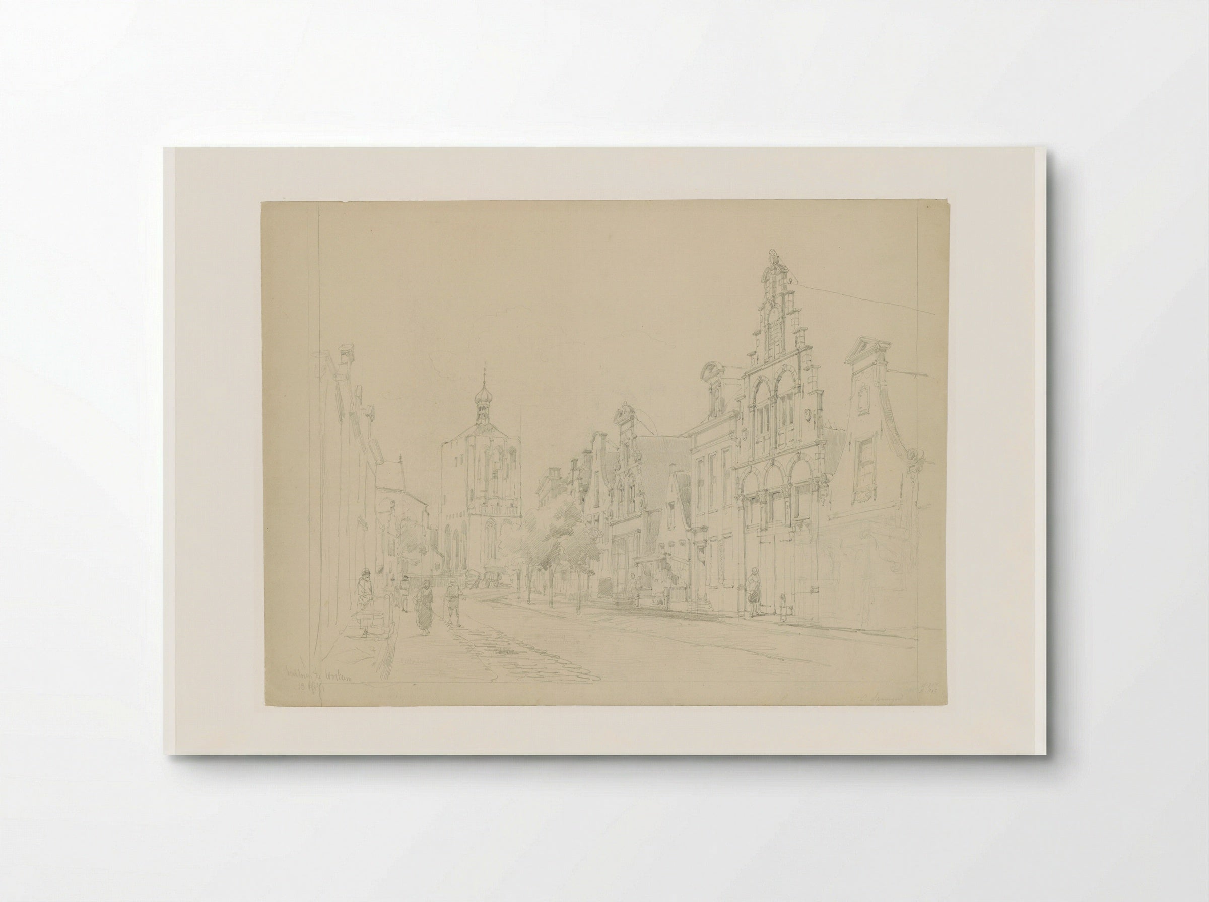 Gezicht te Workum - Cornelis Springer - Poster