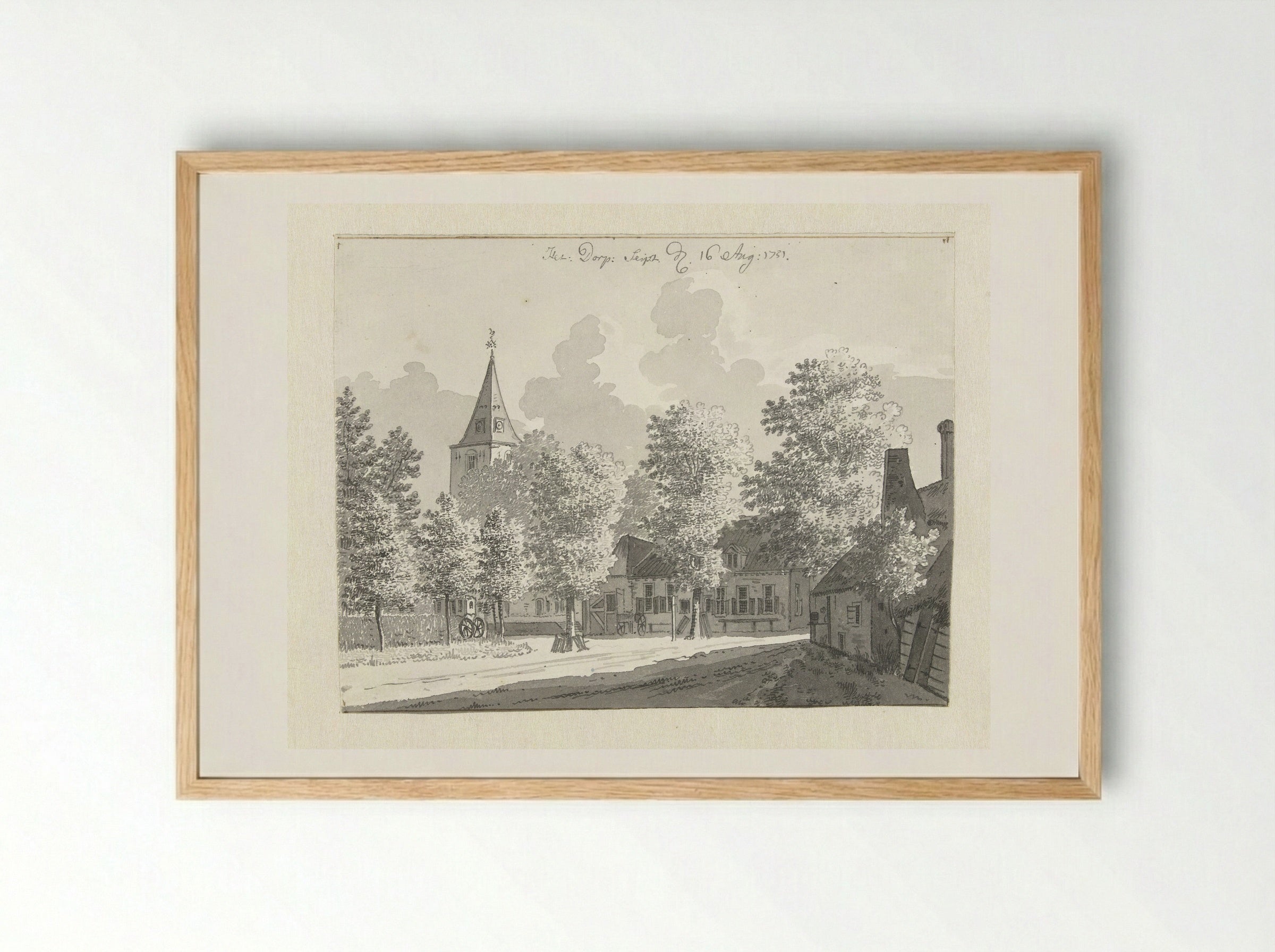 Gezicht te Zeist - Jan de Beijer - Framed Print Wood