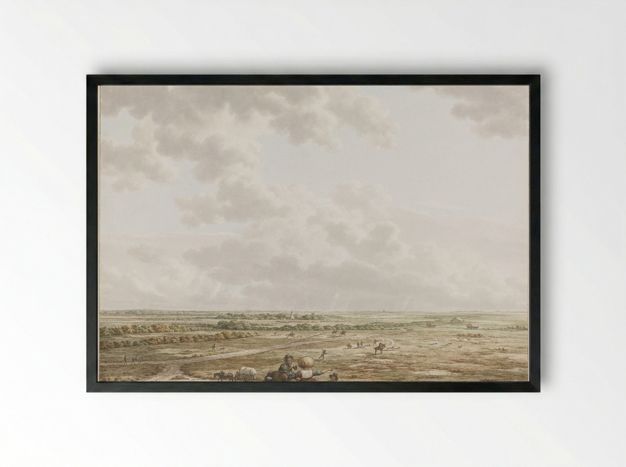 Gezicht van de Tafelberg - Jacob Cats - Framed Print Black