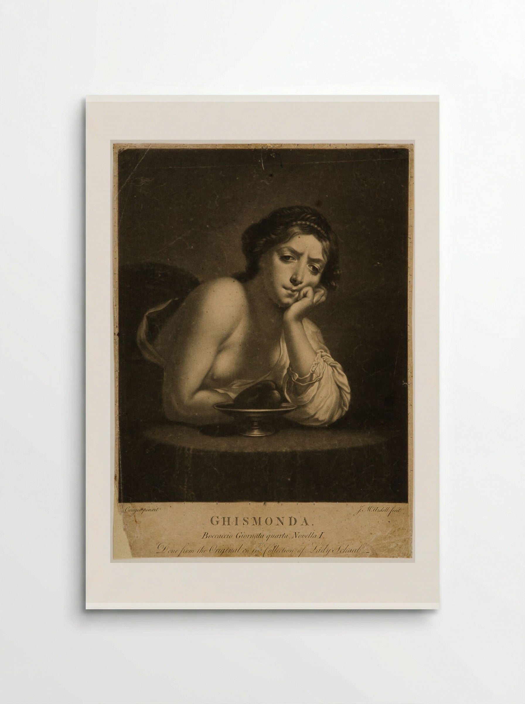 Ghismonda - James McArdell - Poster