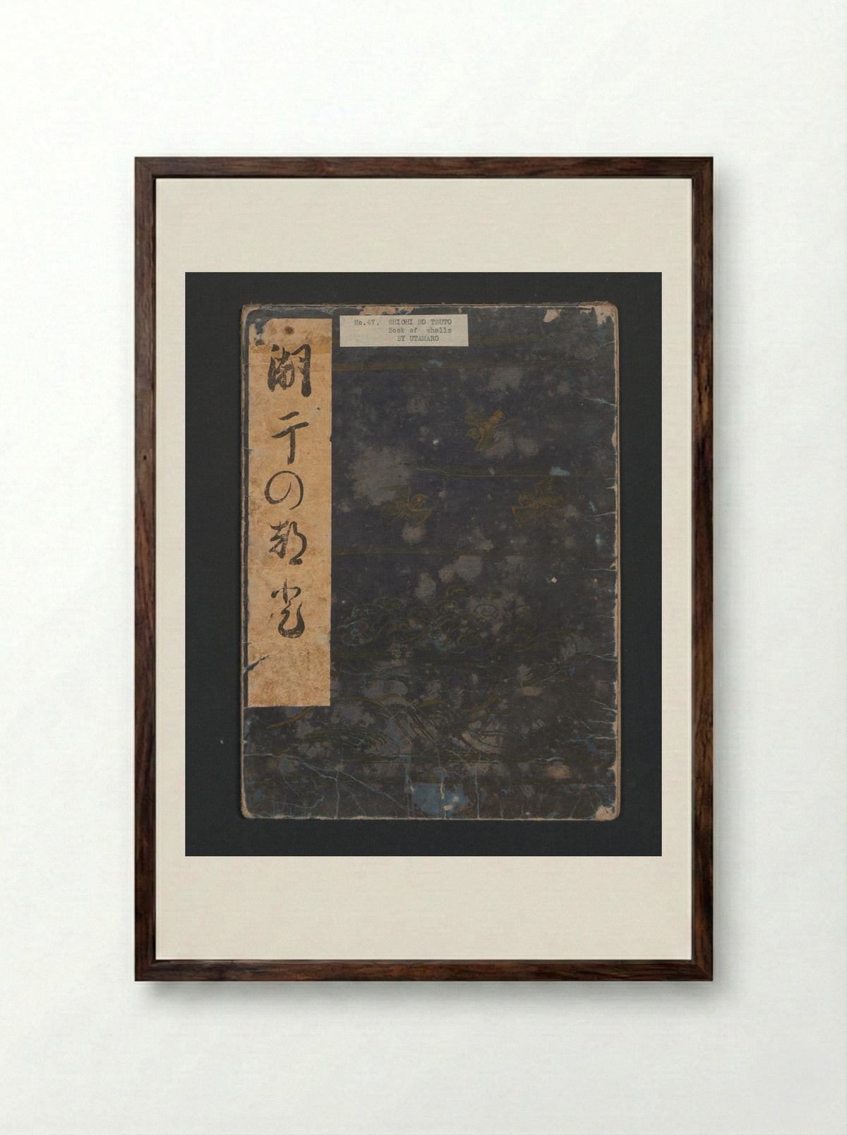 Gifts from the Ebb-Tide - Kitagawa Utamaro - Framed Print Dark Wood