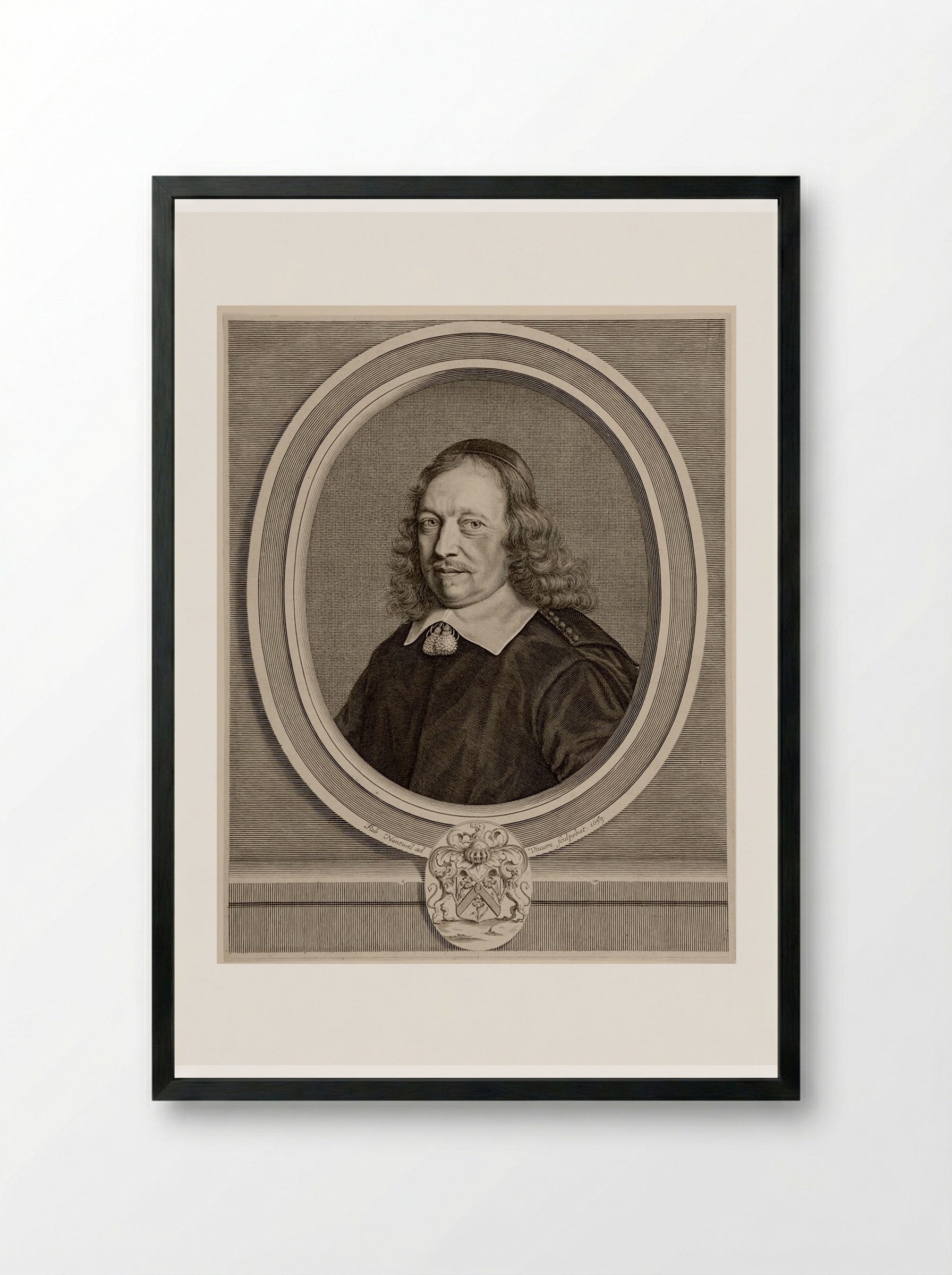 Gilles Blondeau - Robert Nanteuil - Framed Print Black