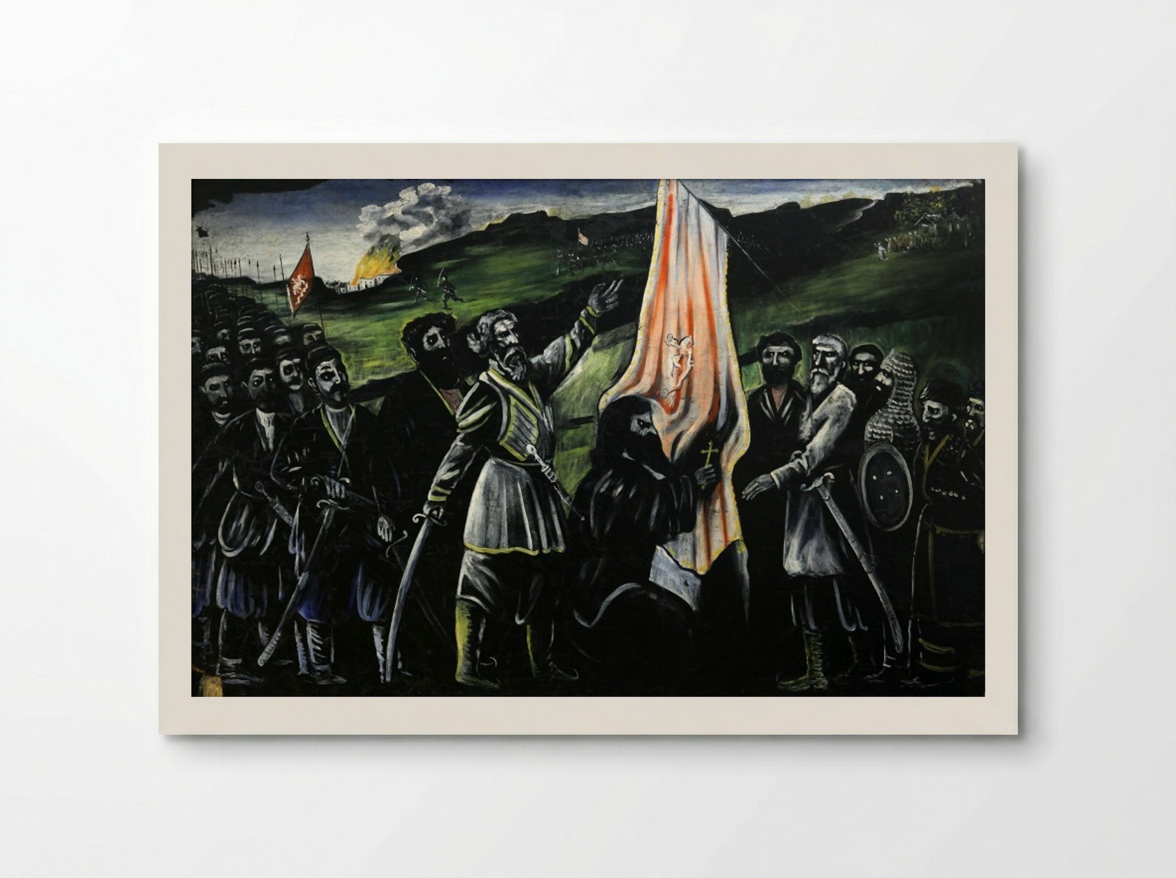 Giorgi Saakadze defending Georgia from enemies - Niko Pirosmani - Poster