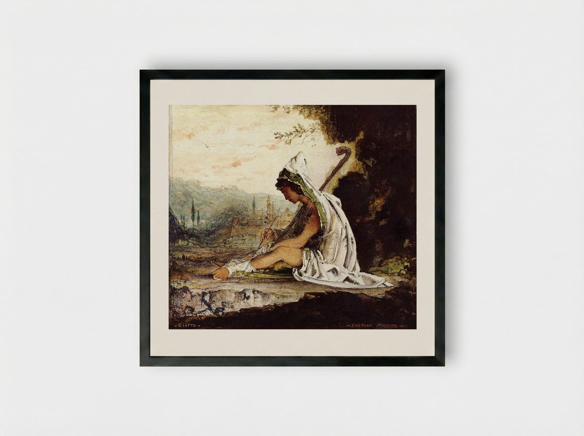 Giotto - Gustave Moreau - Framed Print Black