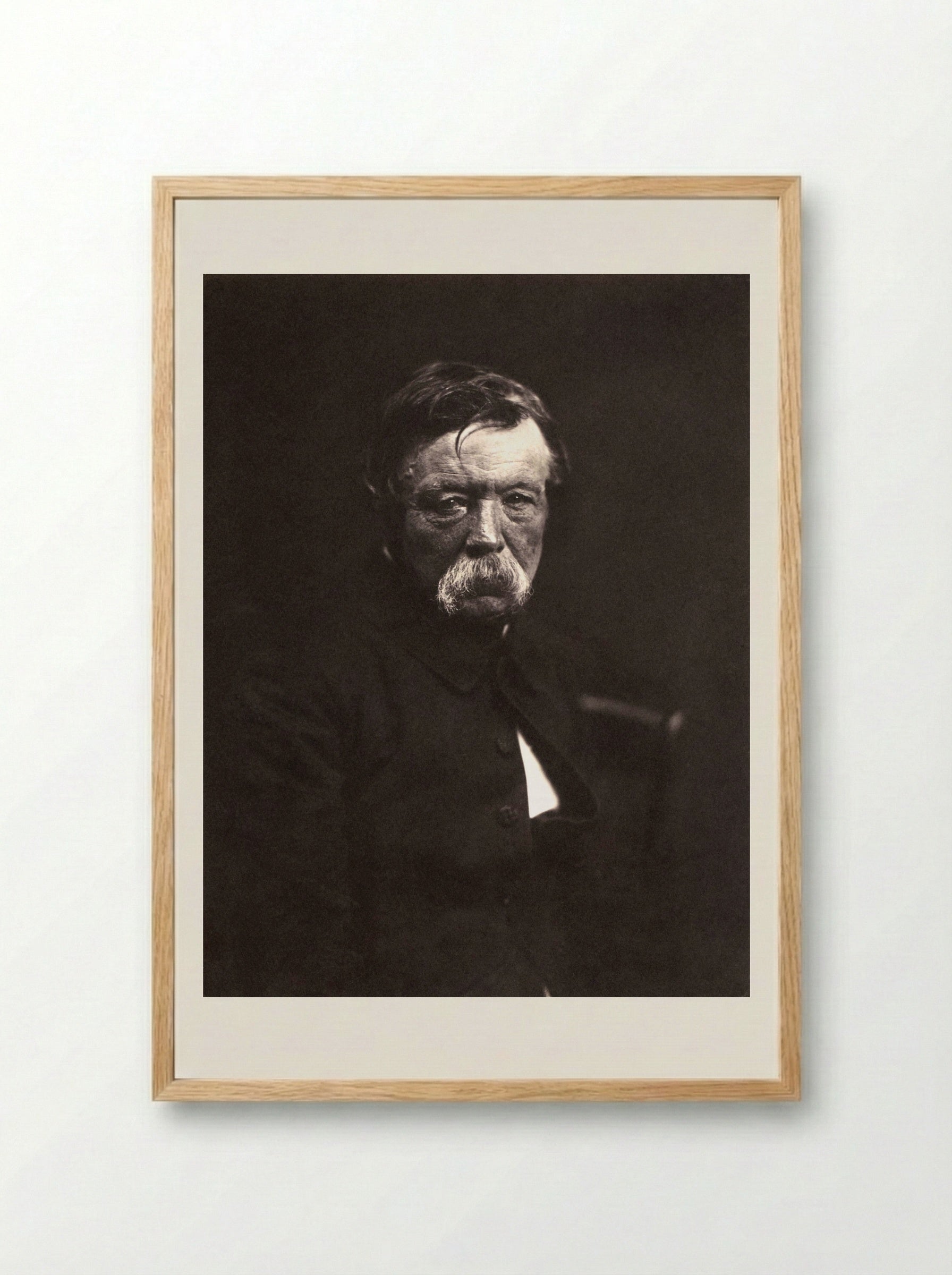 Gipsmodellen voor beeldhouwwerken op het Palais du Louvre - Édouard Denis Baldus - Framed Print Wood