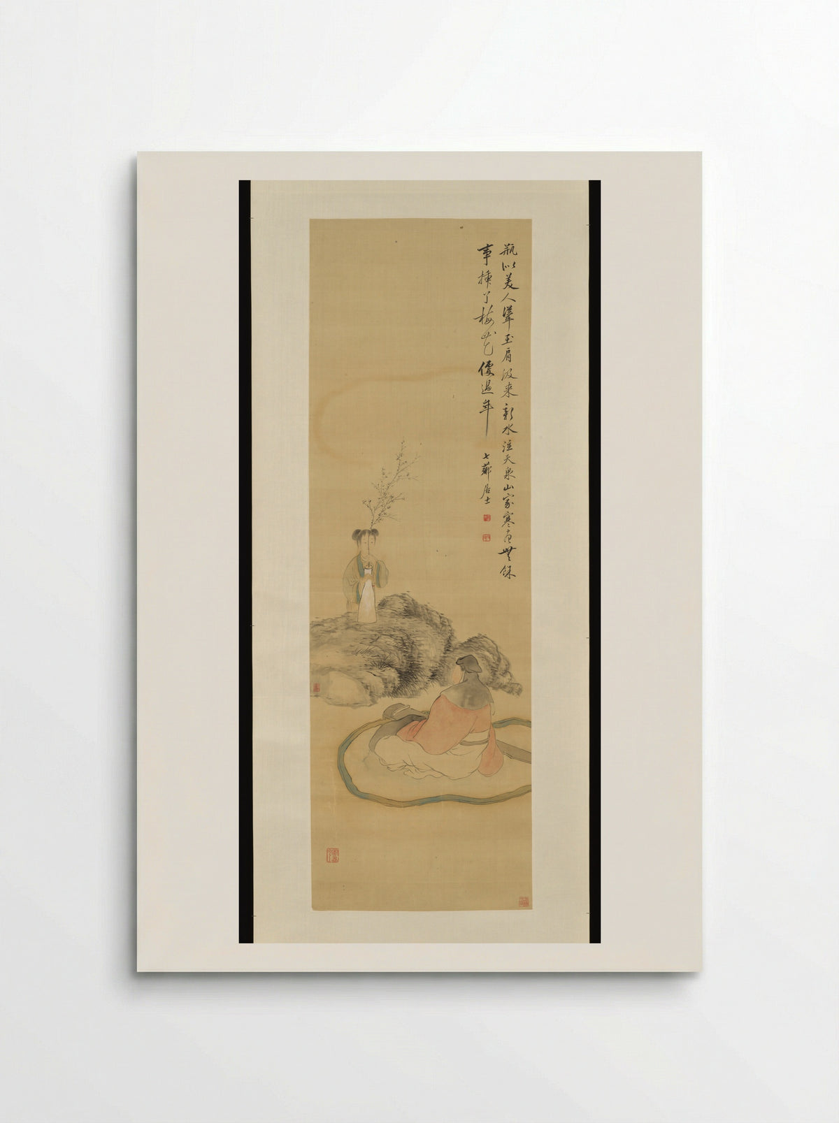 Girl Arranging Flowers - Gai Qi - Poster