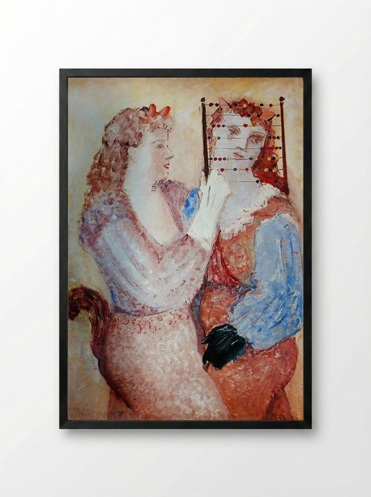 Girl Friends - Leonor Fini - Framed Print Black