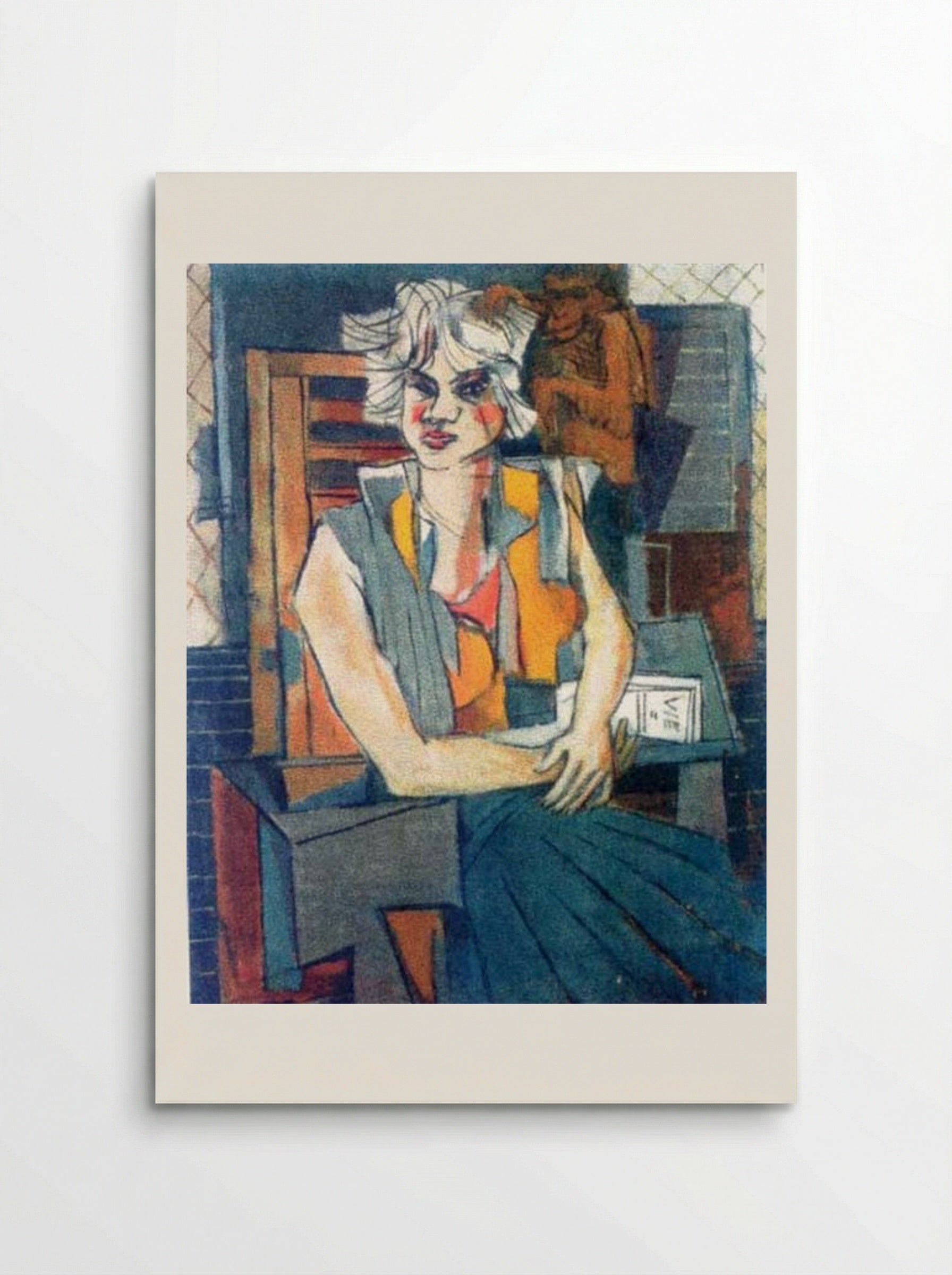 Girl Portrait - Marcel Janco - Poster