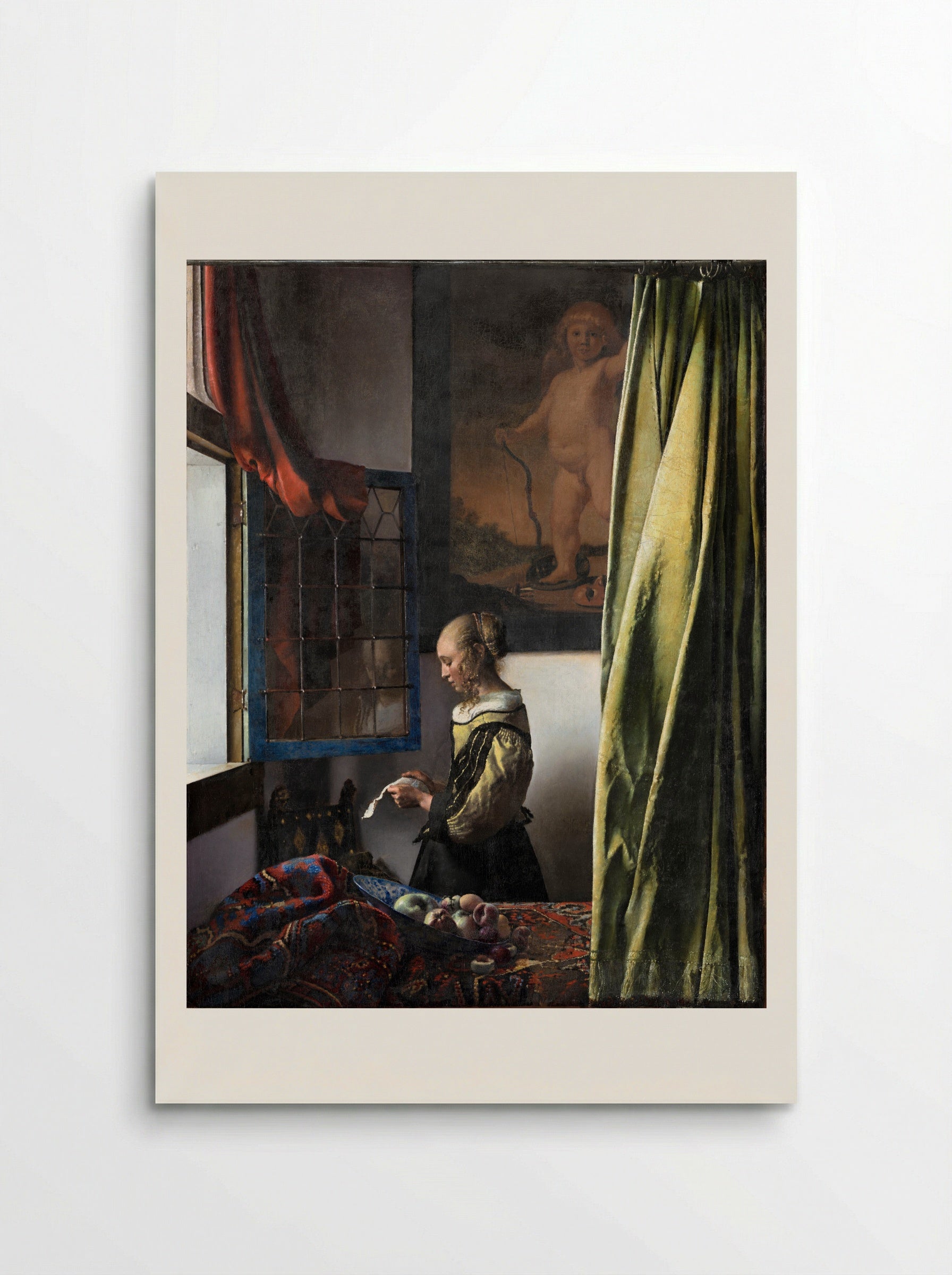 Girl Reading a Letter at an Open Window - Johannes Vermeer - Poster