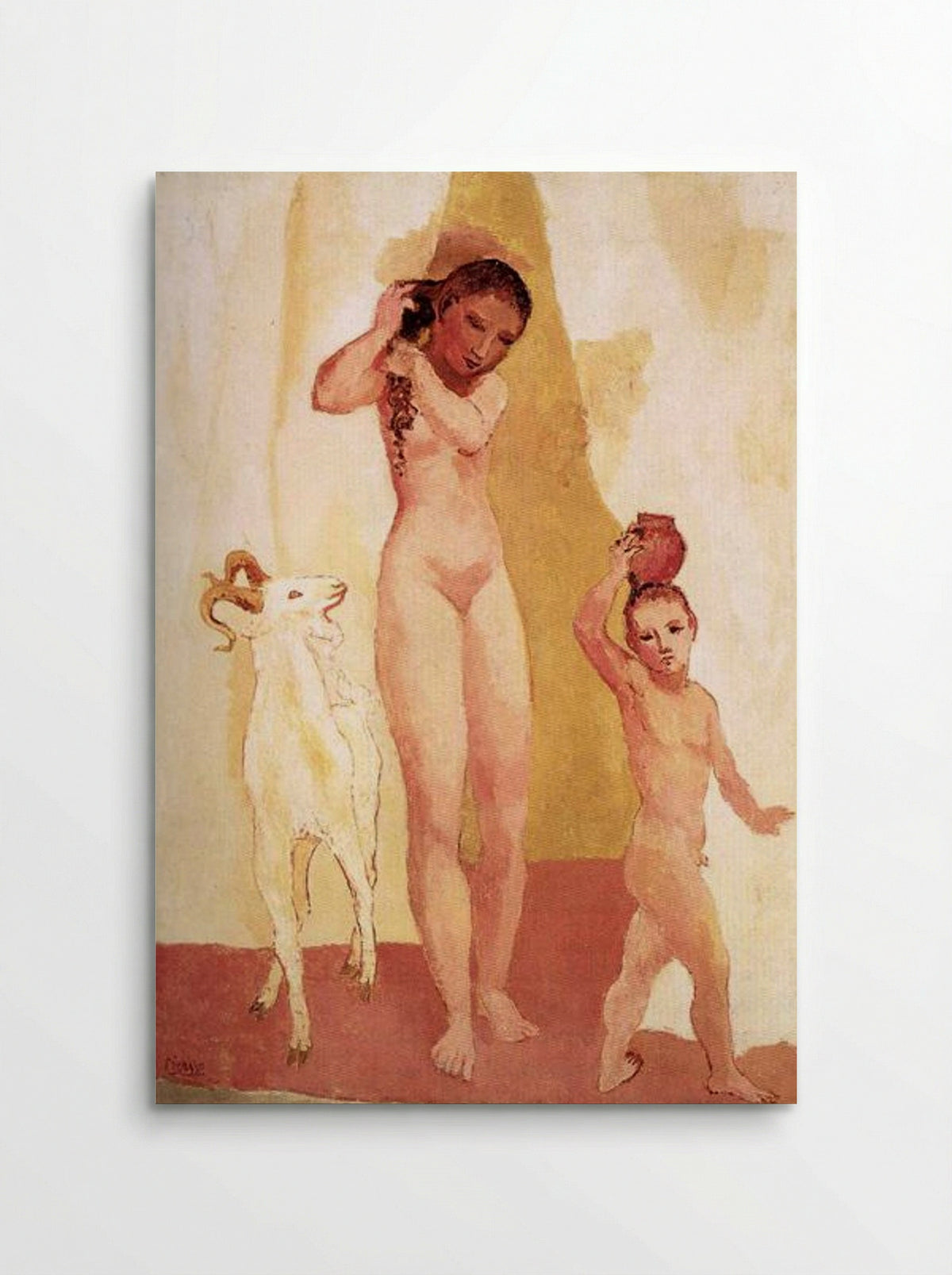 Girl and Goat - Pablo Picasso - Poster