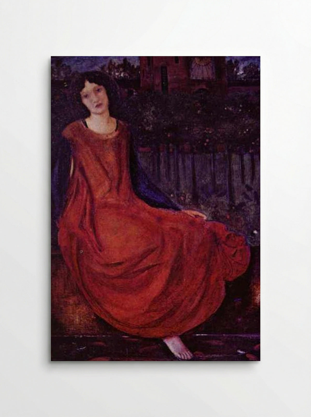 Girl and Goldfish - Edward Burne-Jones - Poster