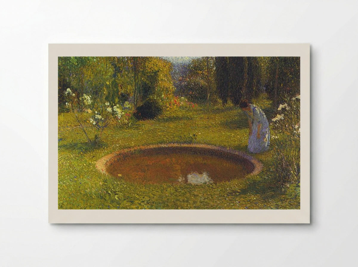 Girl by a Fountain - Henri Martin - Poster