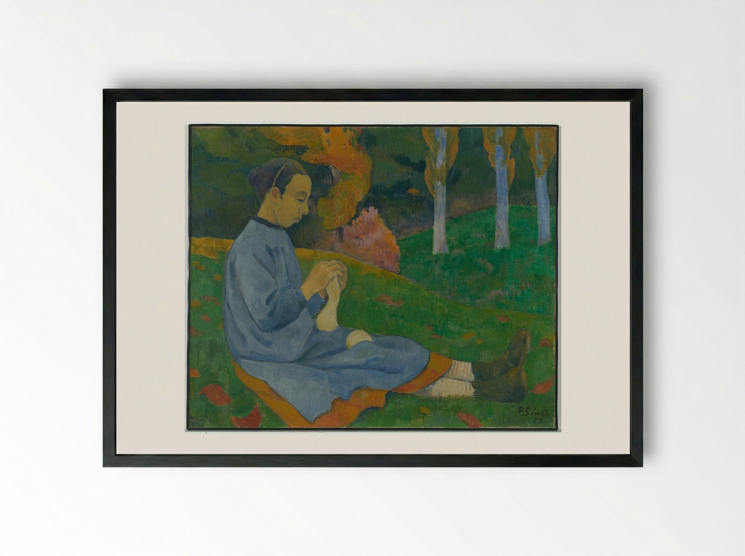 Girl from Savoy - Paul Sérusier - Framed Print Black