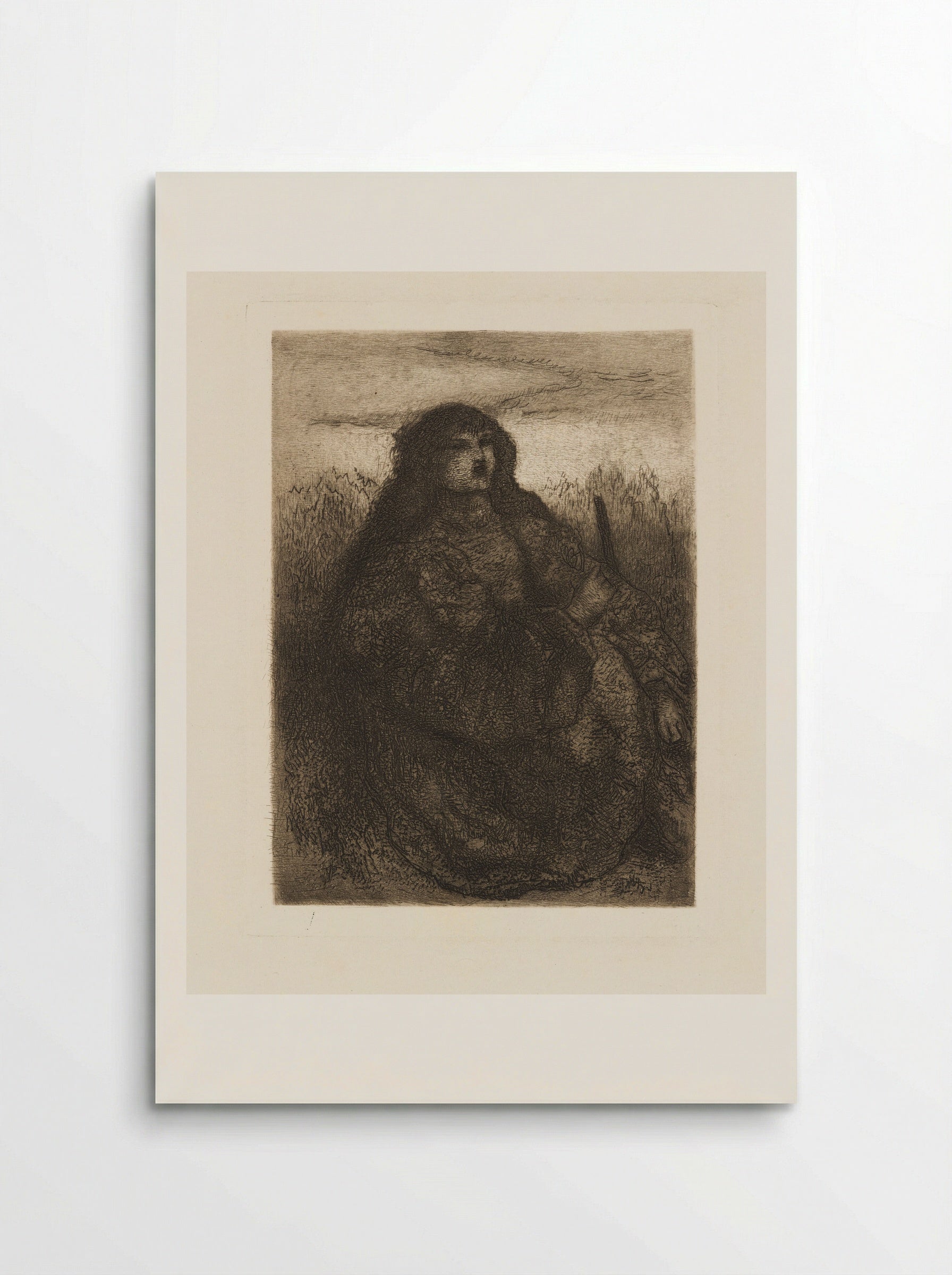 Girl with Distaff - Matthijs Maris - Poster