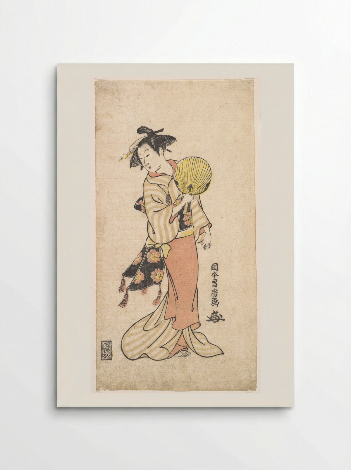 Girl with Fan - Masafusa - Poster