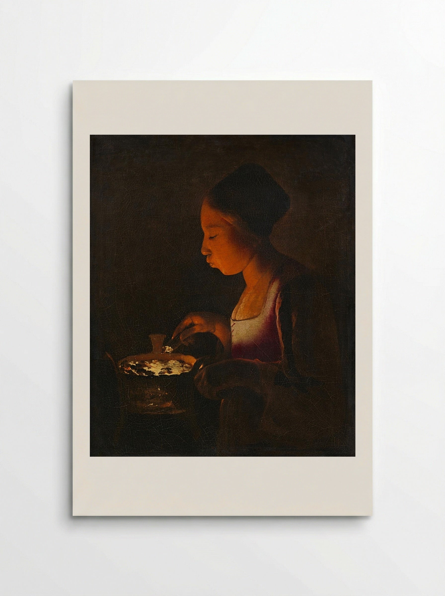 Girl with a Brazier - Georges de la Tour - Poster