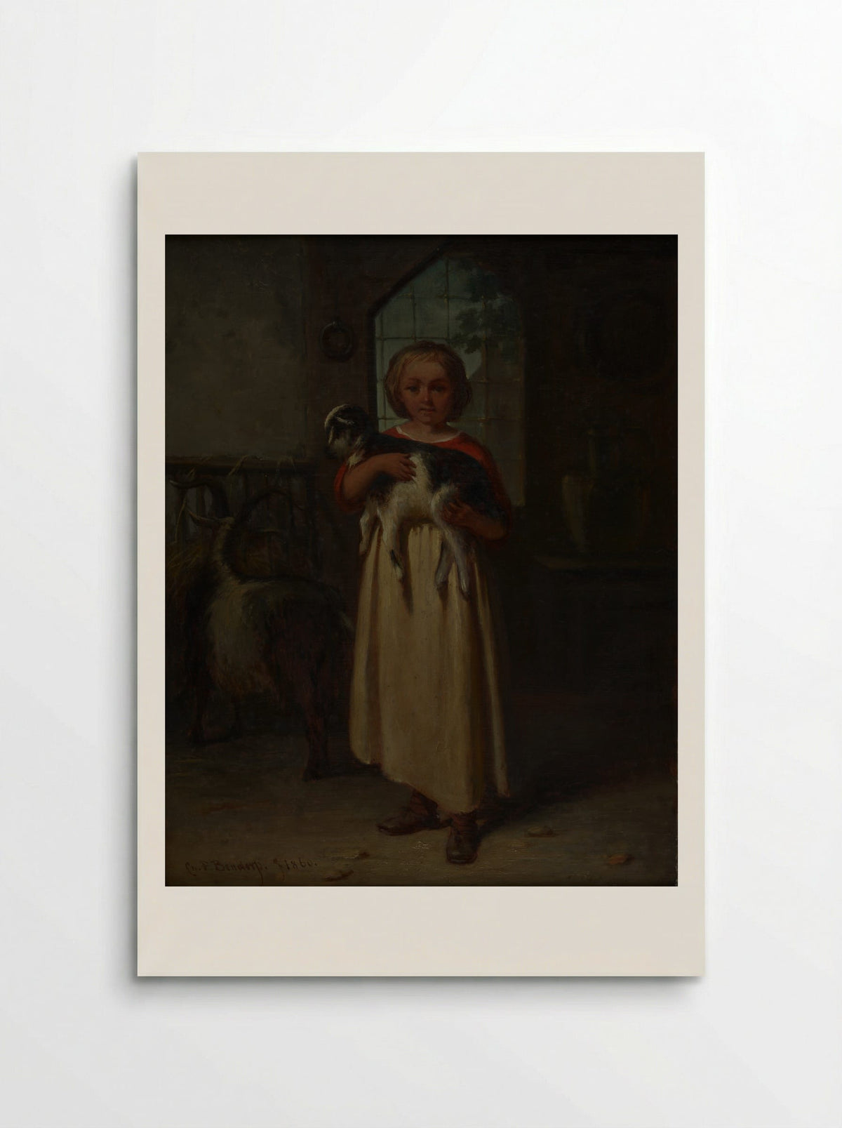 Girl with a Kid - Carel Frederik Bendorp (I) - Poster