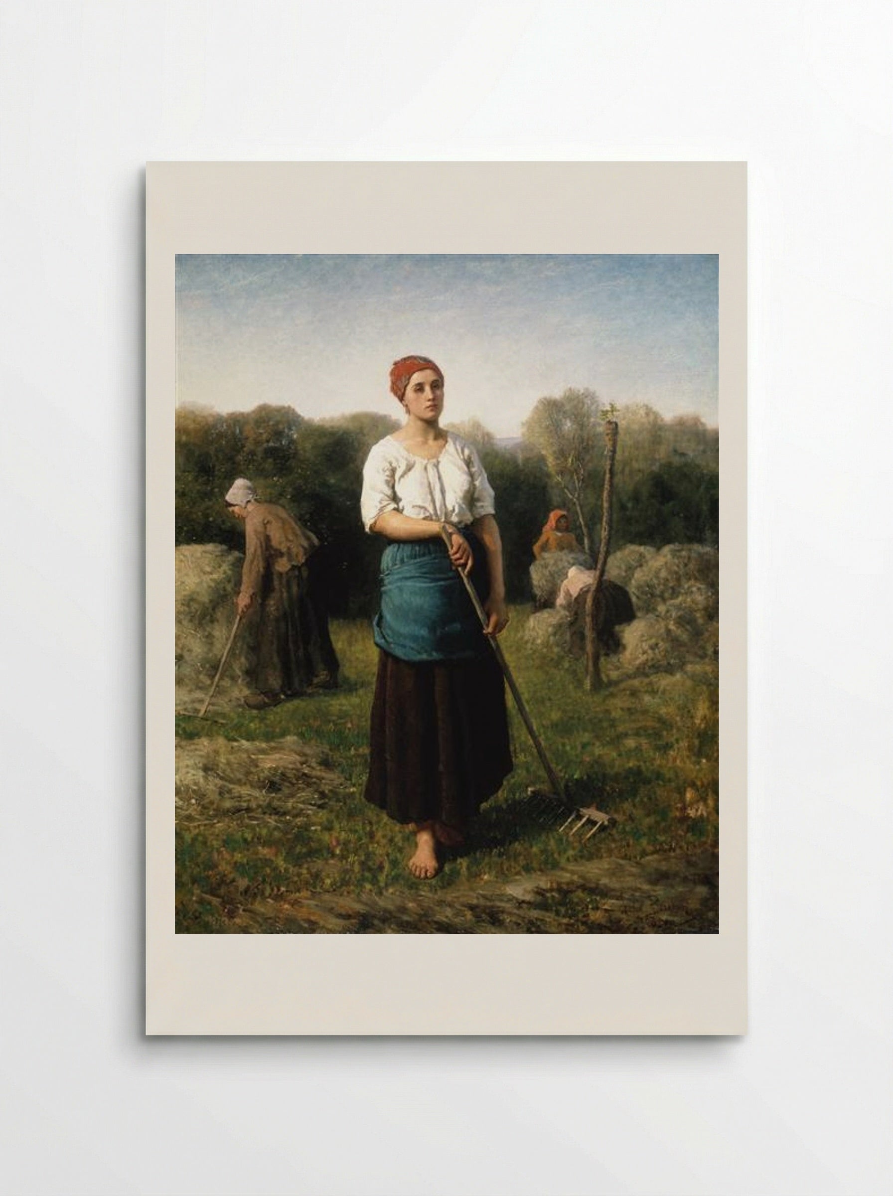 Girl with a Rake - Jules Breton - Poster