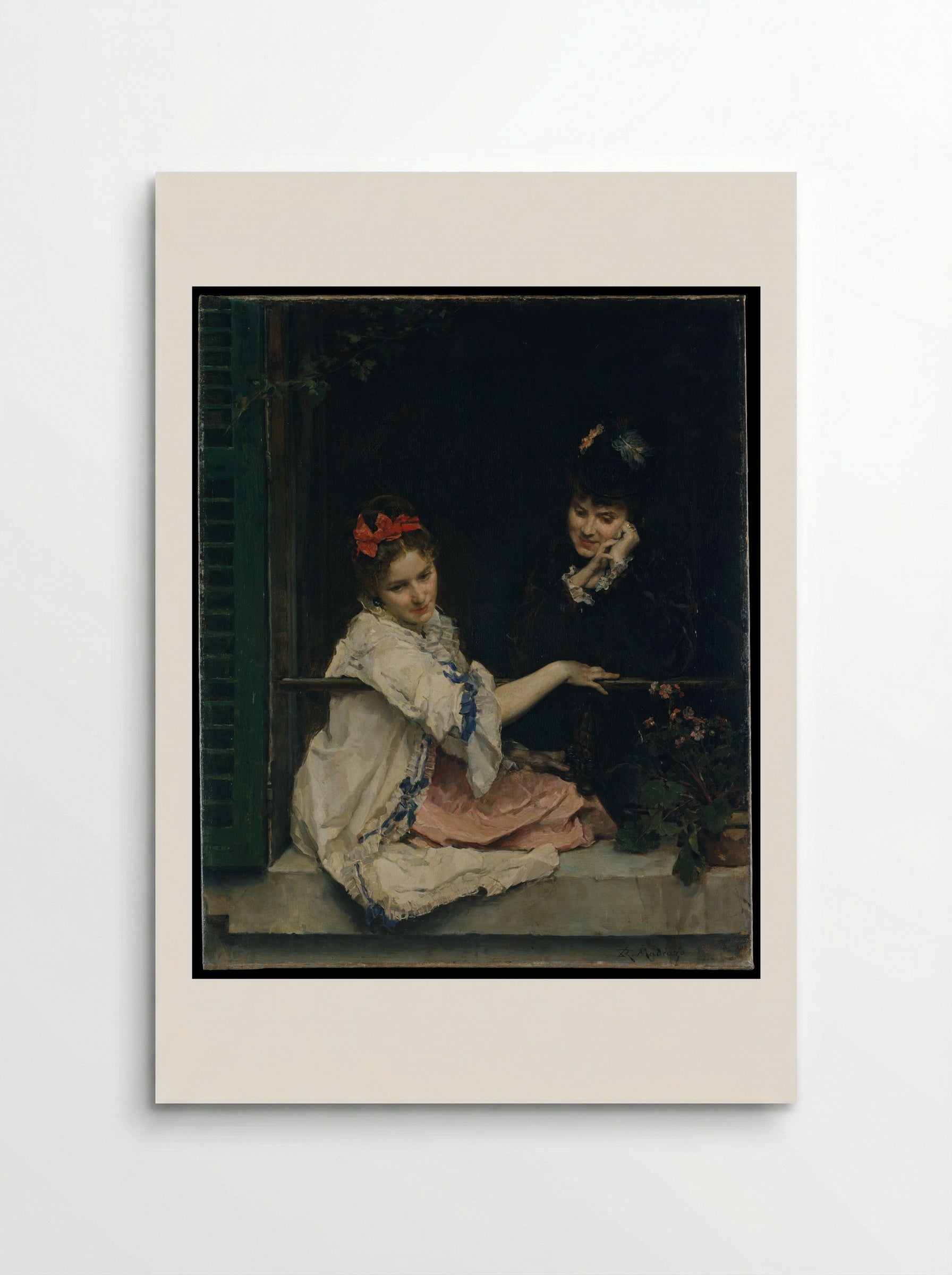 Girls at a Window - Raimundo de Madrazo y Garreta - Poster