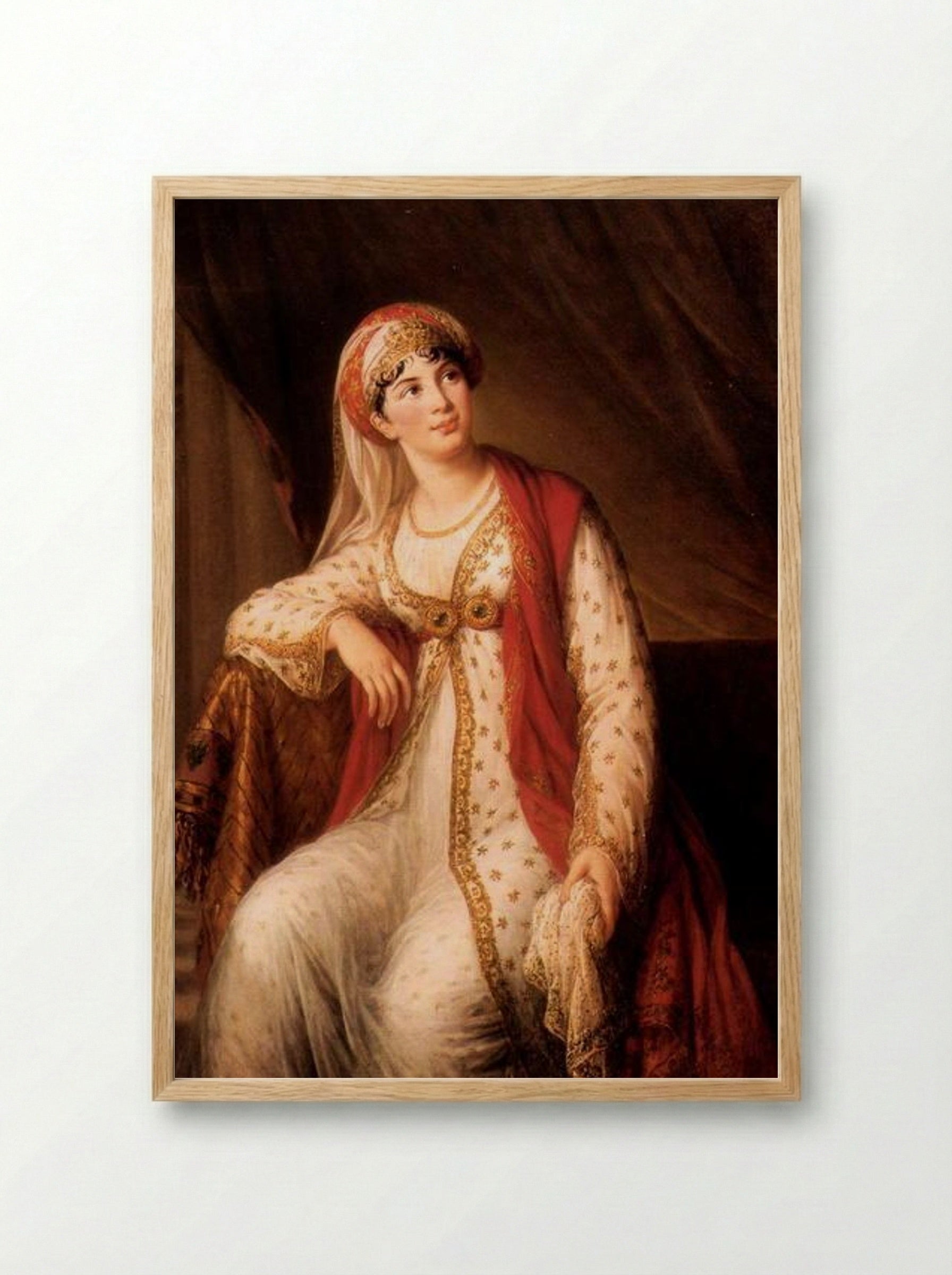 Giuseppina Grassini in the role of Zaire - Louise Elisabeth Vigée Le Brun - Framed Print Wood