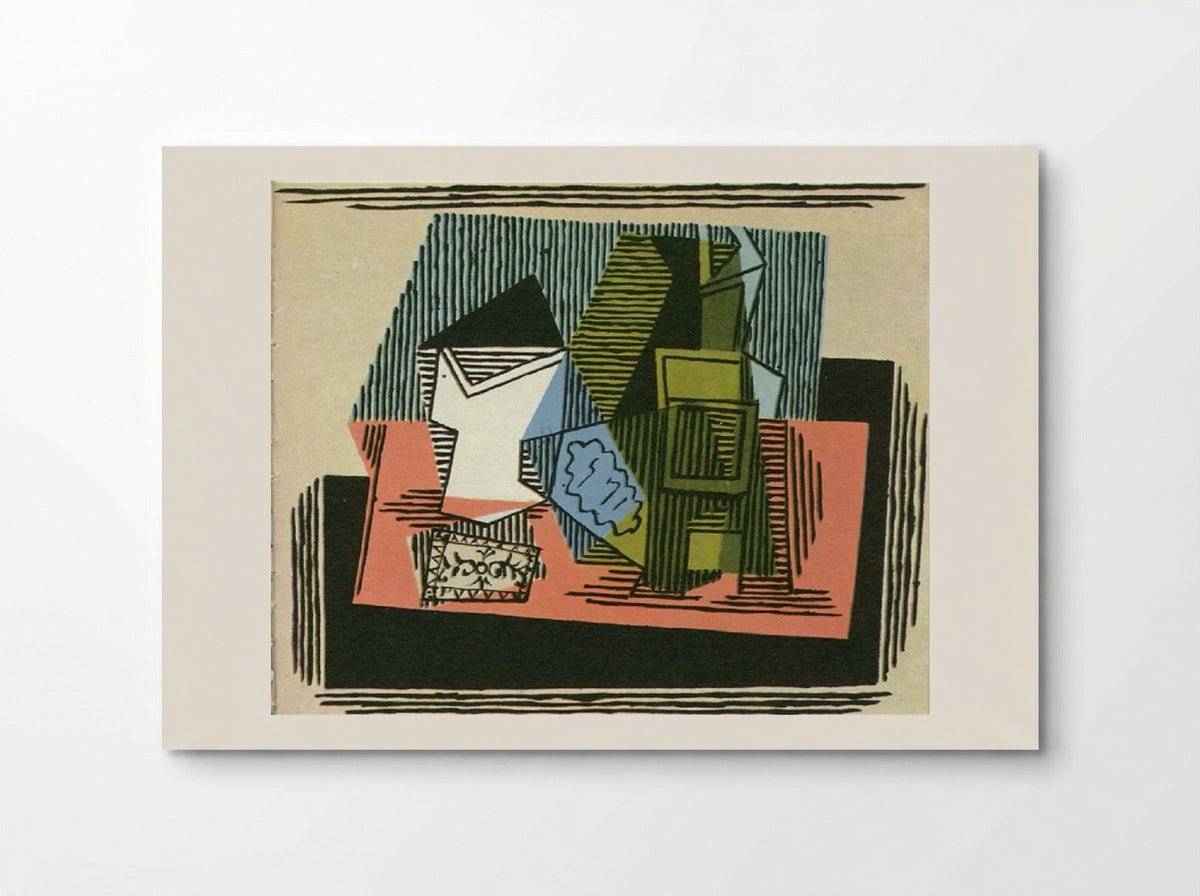 Glass, Bottle, and Packet of Tobacco - Pablo Picasso - Poster