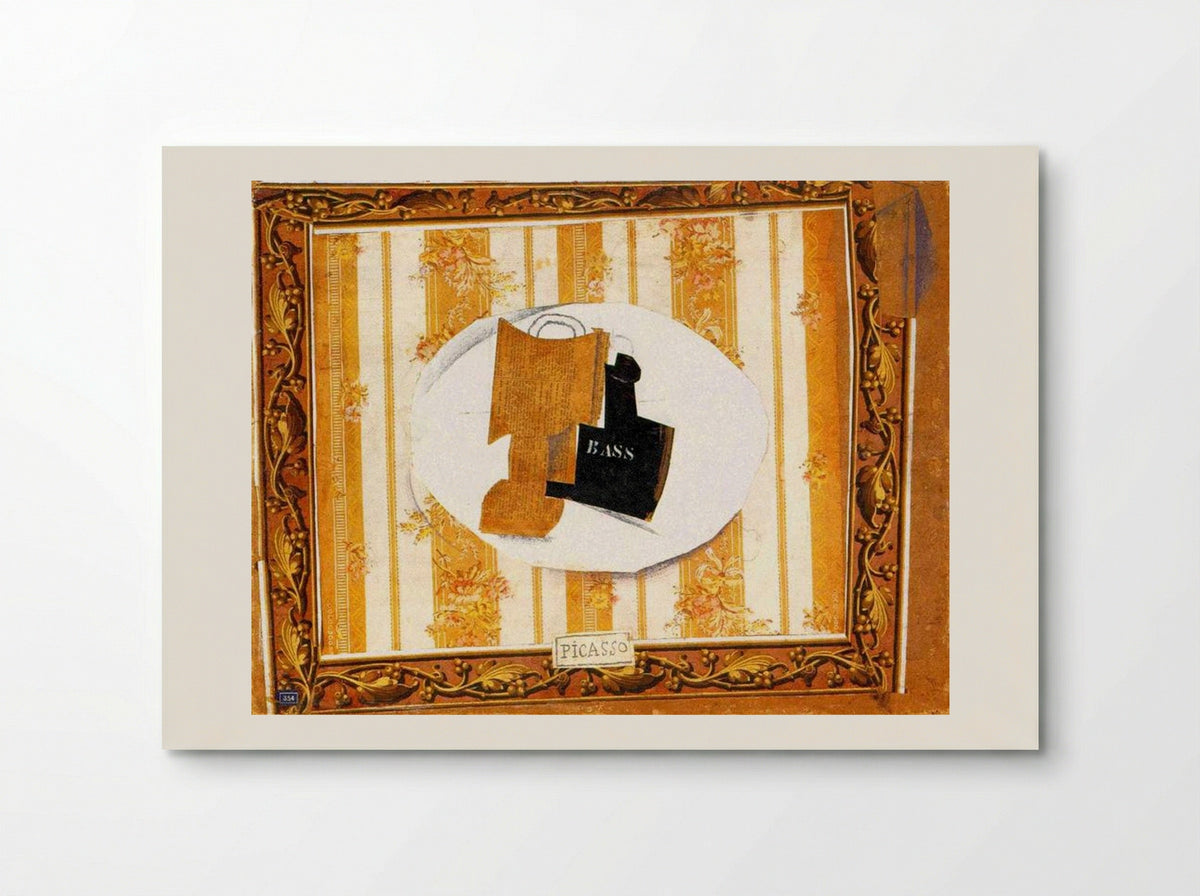 Glass and Bottle of Bass - Pablo Picasso - Poster