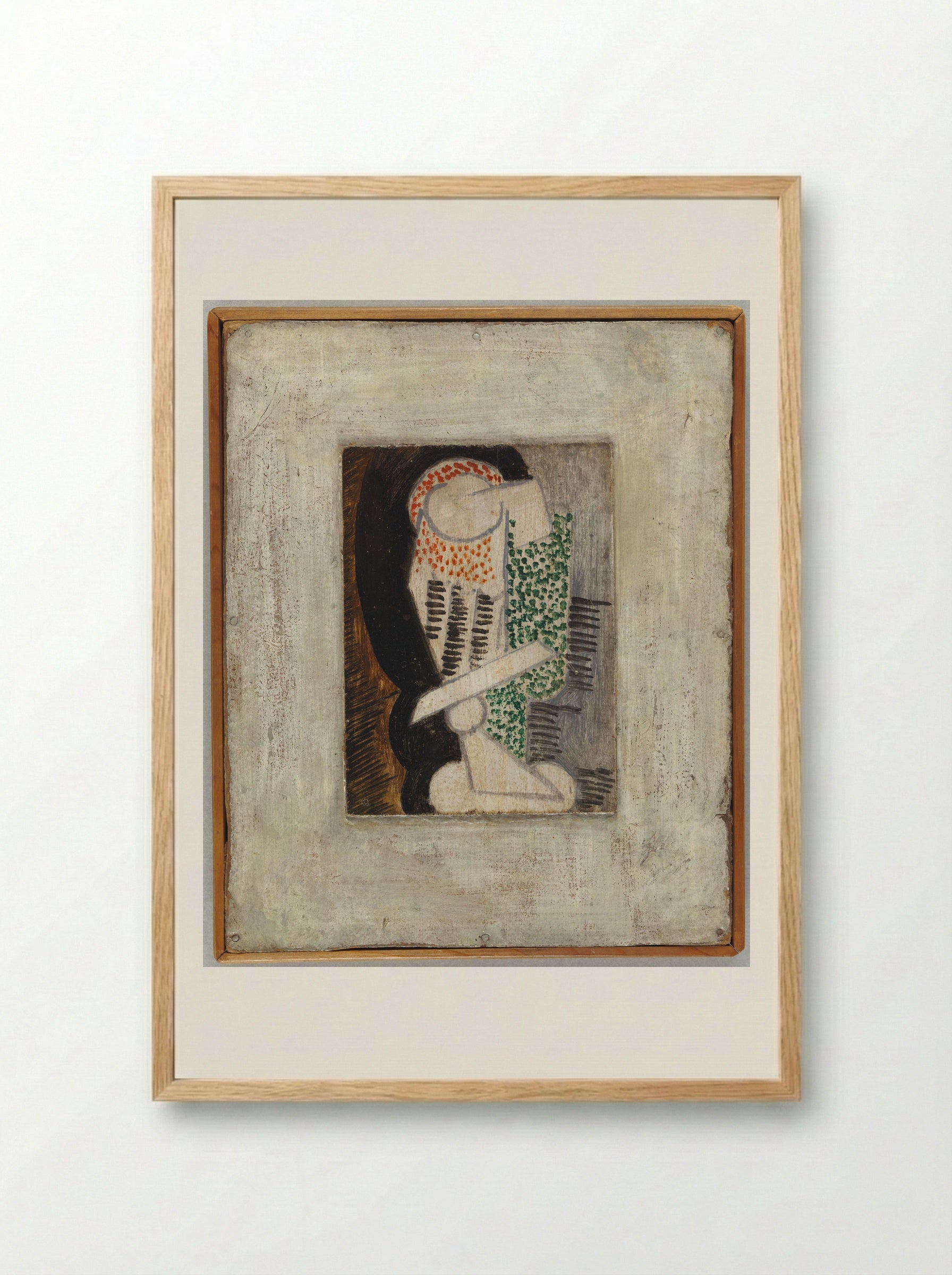 Glass of Absinthe and Cigarette - Pablo Picasso - Framed Print Wood