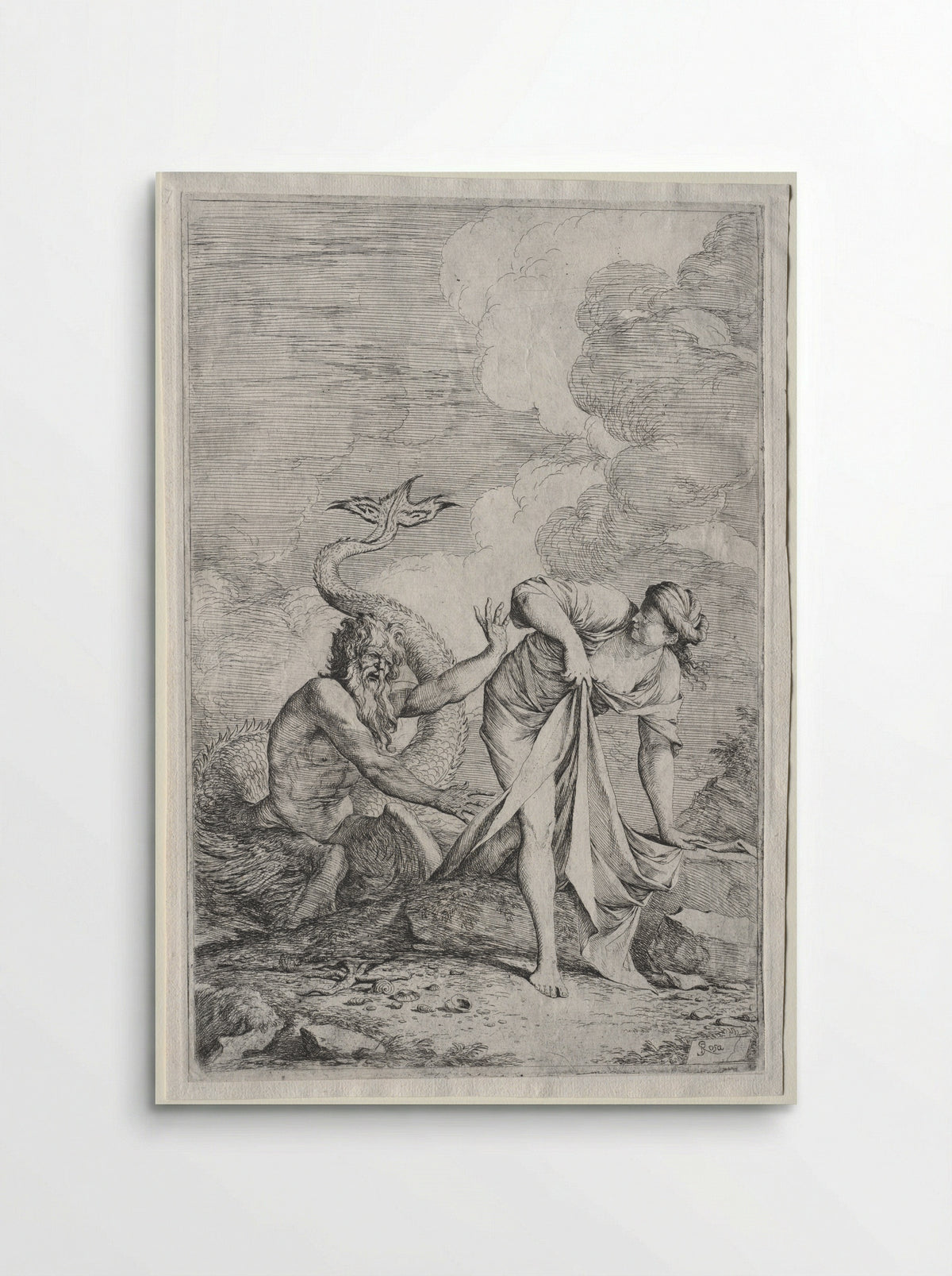 Glaucus and Scylla - Salvator Rosa - Poster