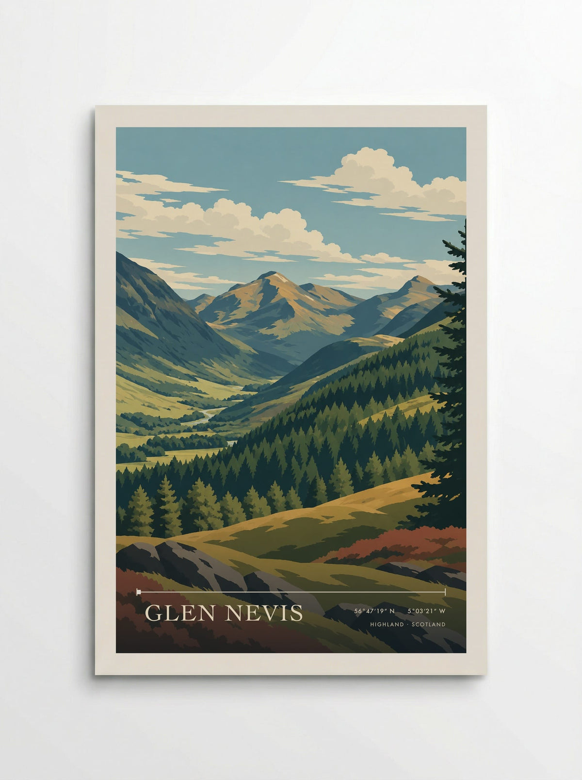 Glen Nevis, Highland | Travel Poster - Poster