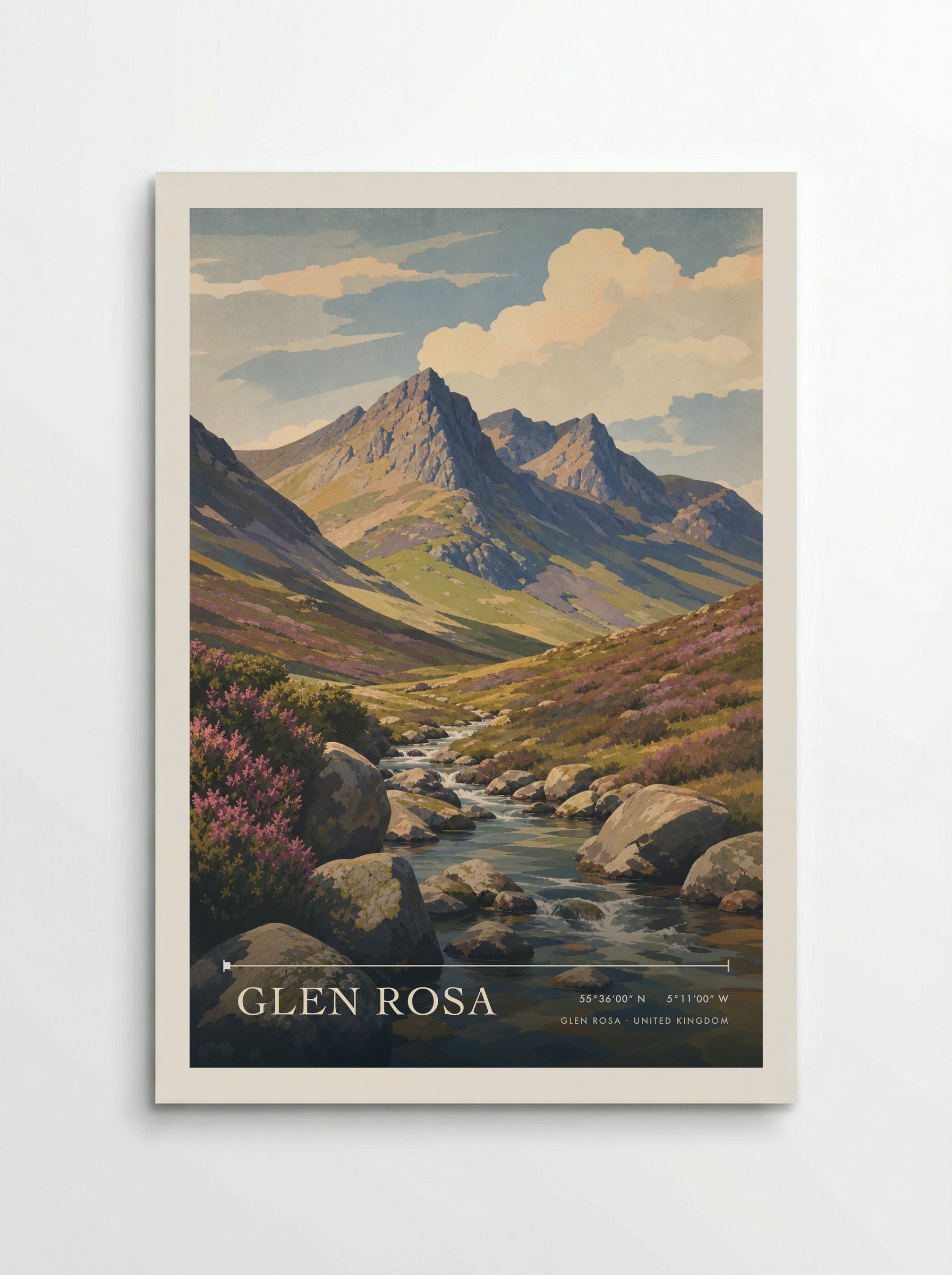 Glen Rosa United Kingdom Travel Poster - Poster