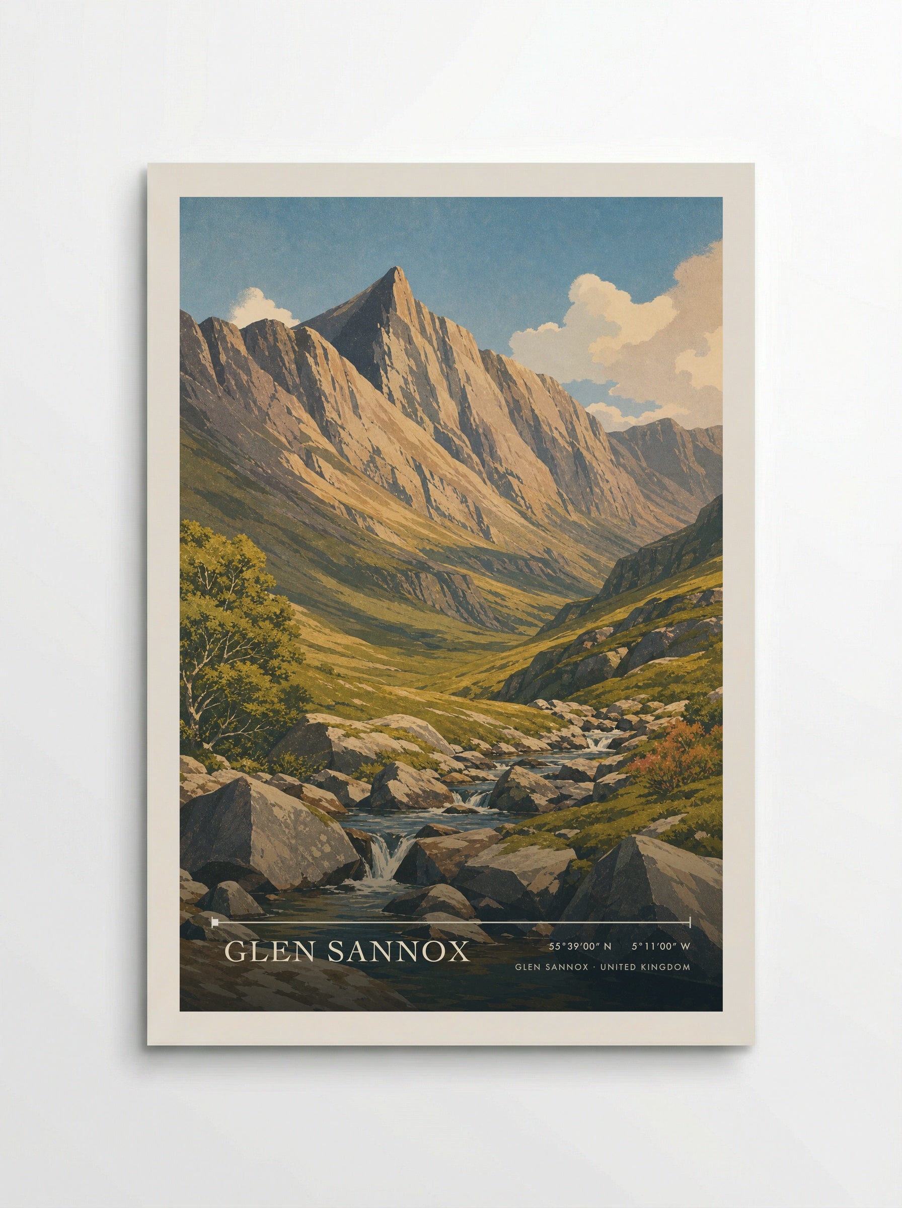 Glen Sannox United Kingdom Travel Poster - Poster