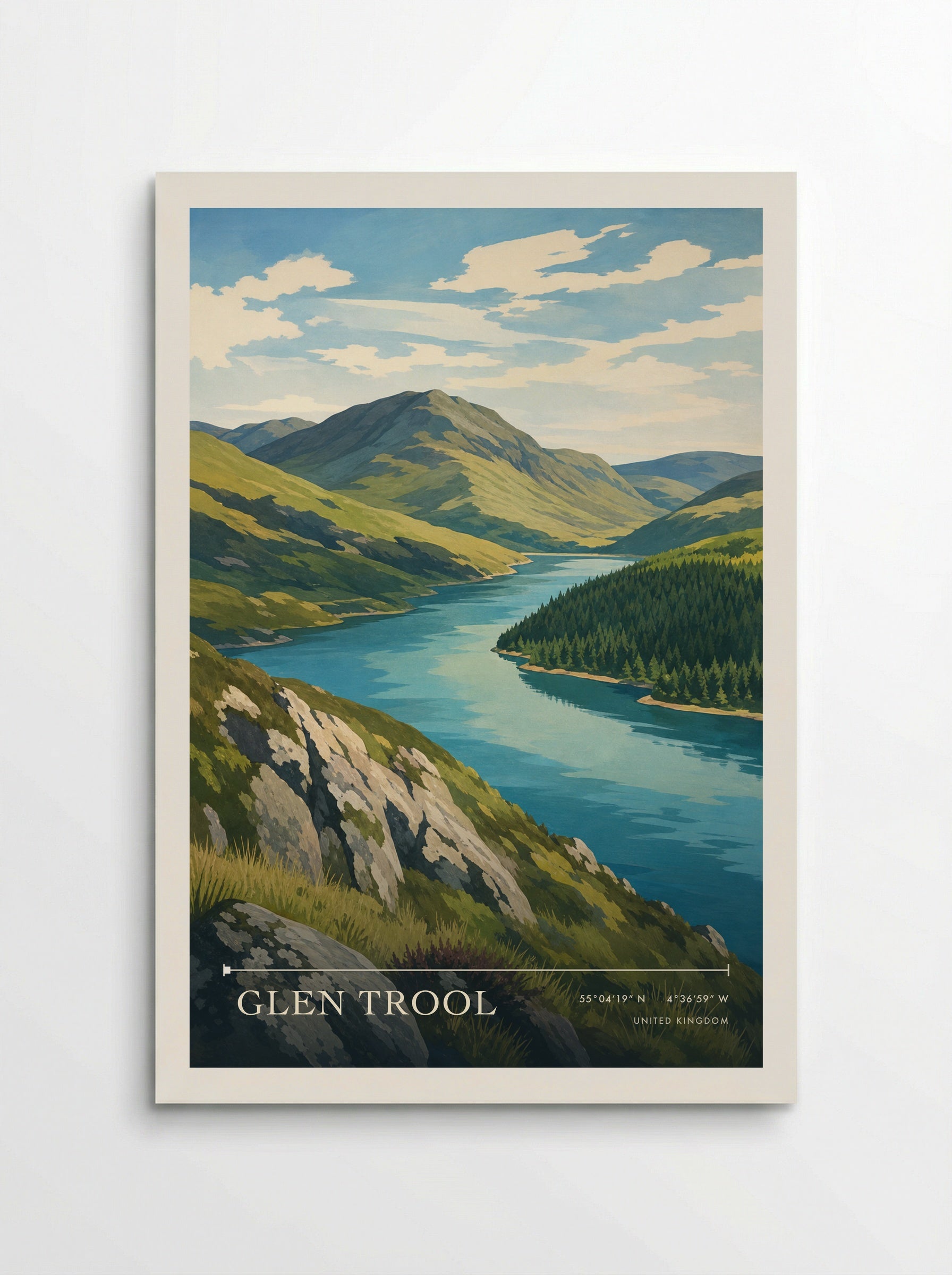 Glen Trool United Kingdom Travel Poster - Poster