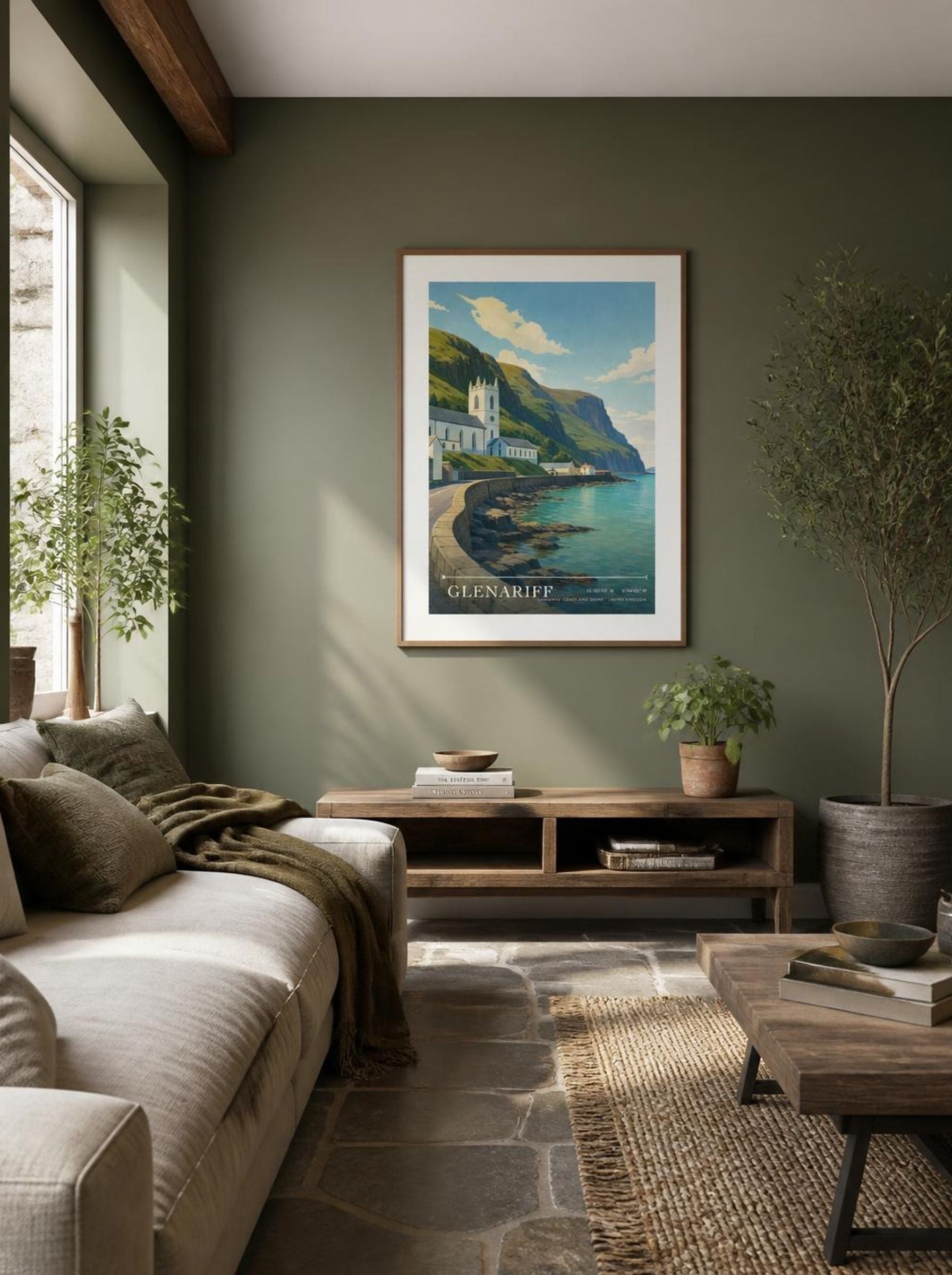 Glenariff Causeway Coast and Glens United Kingdom Travel Poster - Lifestyle