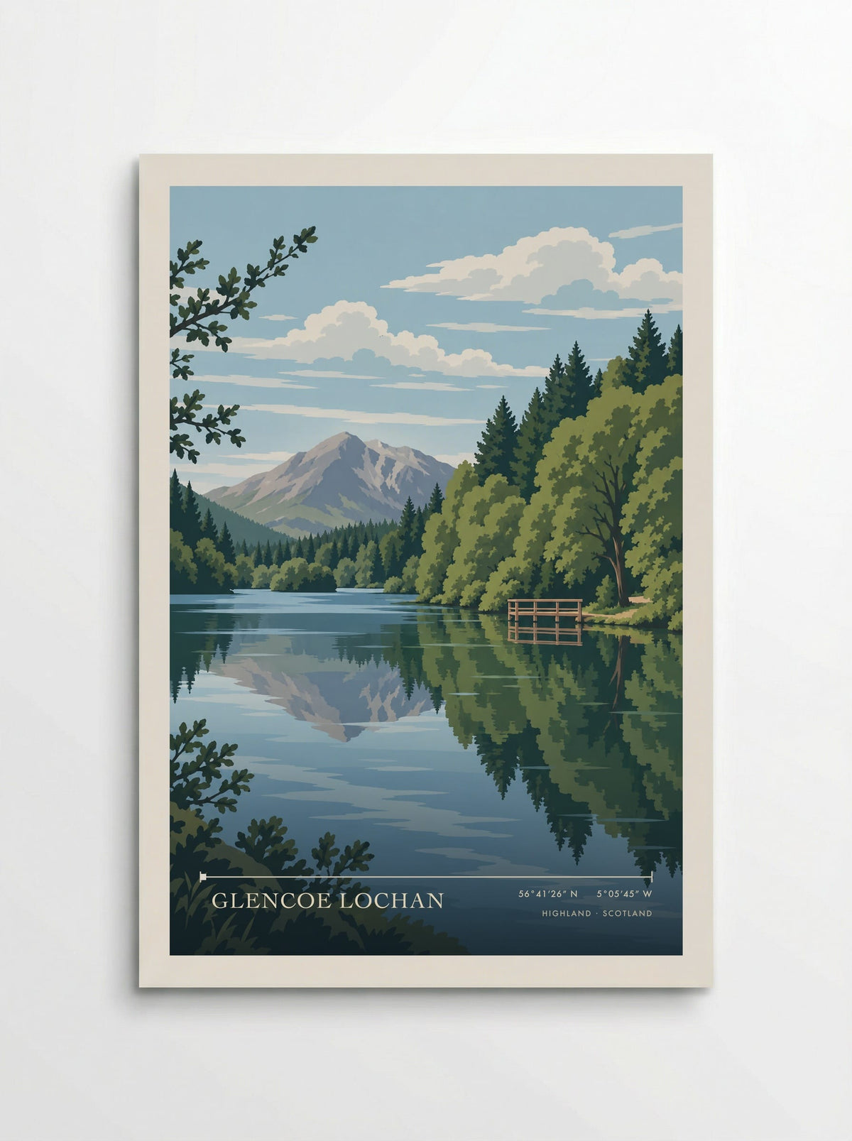 Glencoe Lochan, Highland | Travel Poster - Poster