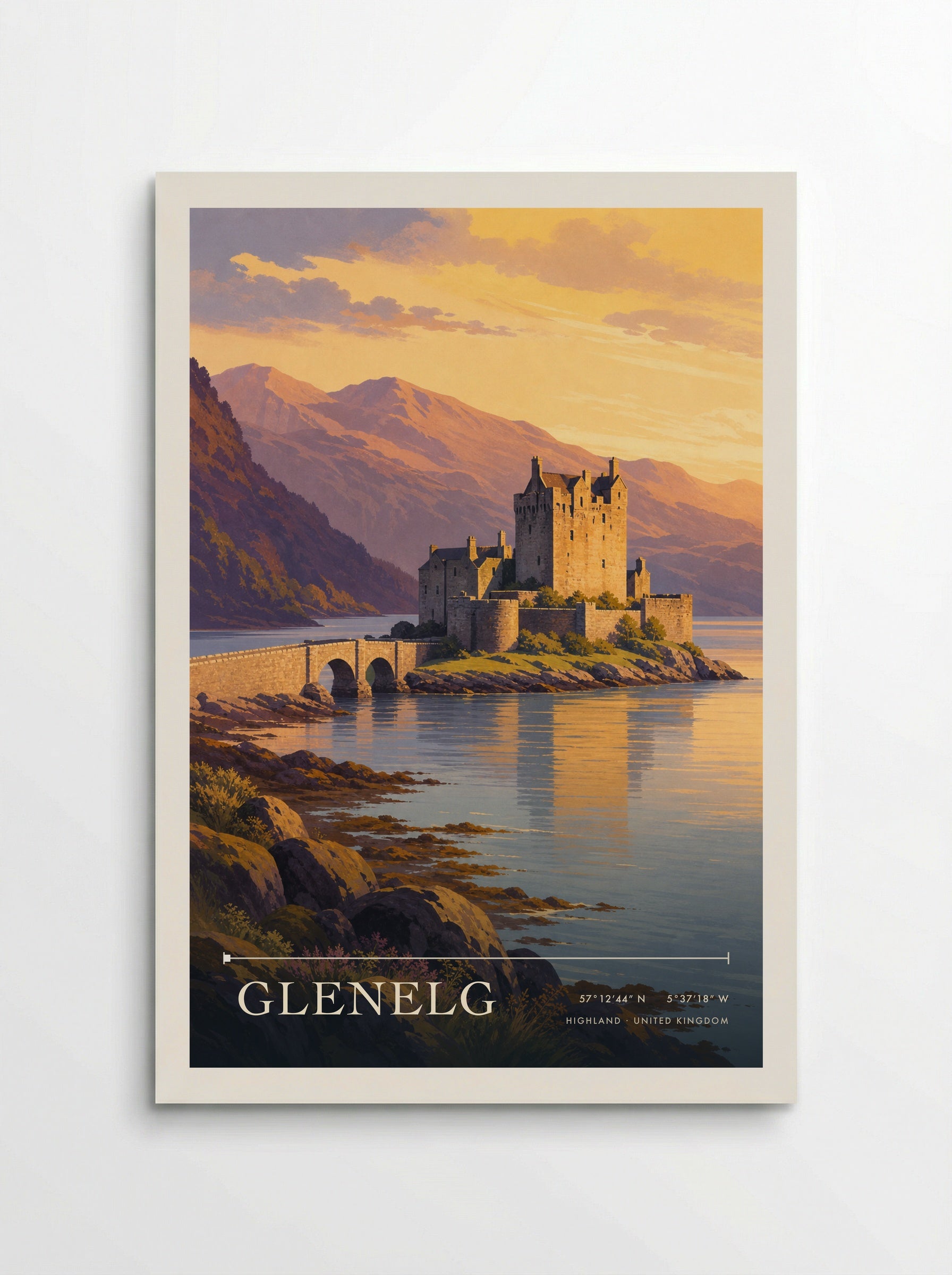 Glenelg Highland United Kingdom Travel Poster - Poster