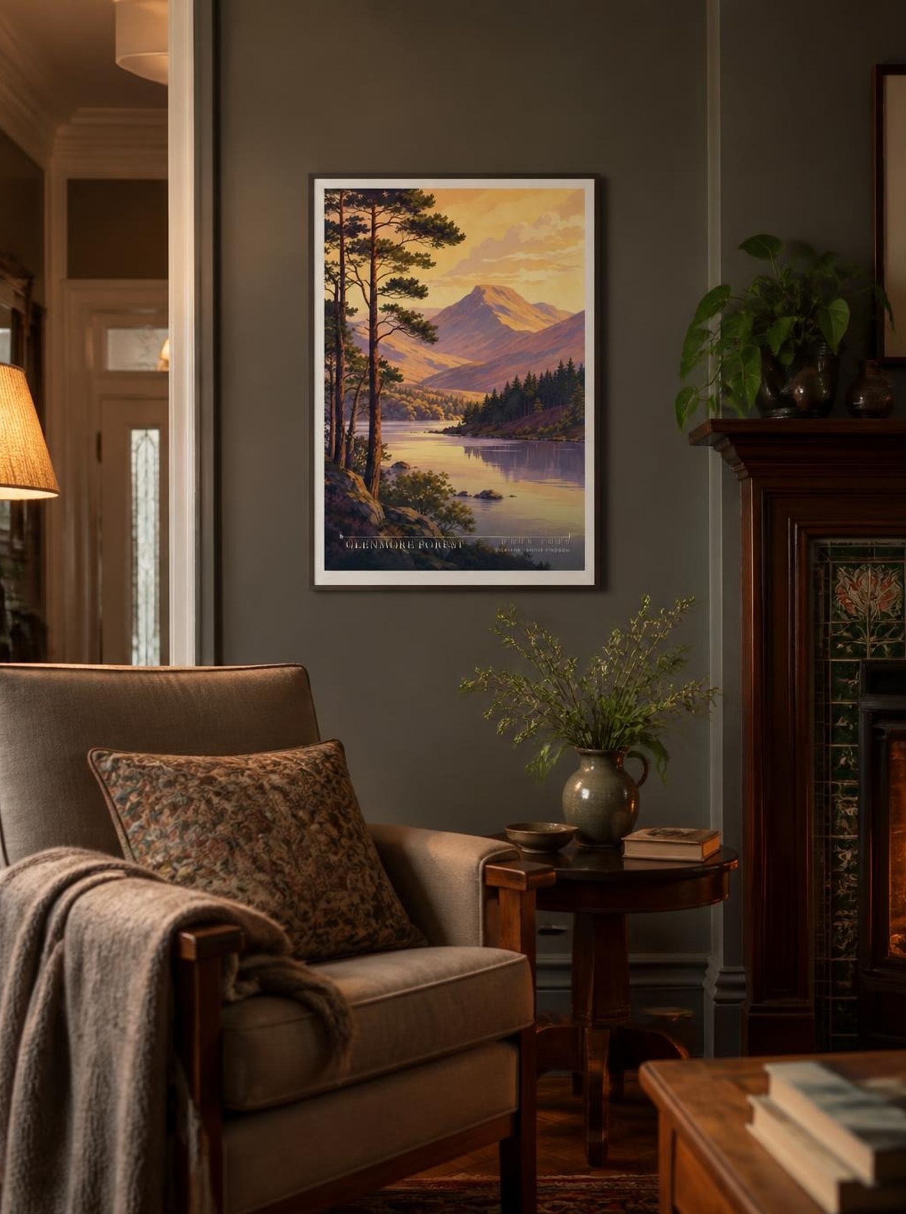 Glenmore Forest Highland United Kingdom Travel Poster - Lifestyle