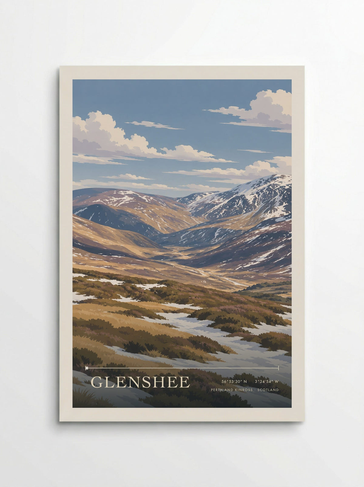 Glenshee, Perth and Kinross | Travel Poster - Poster