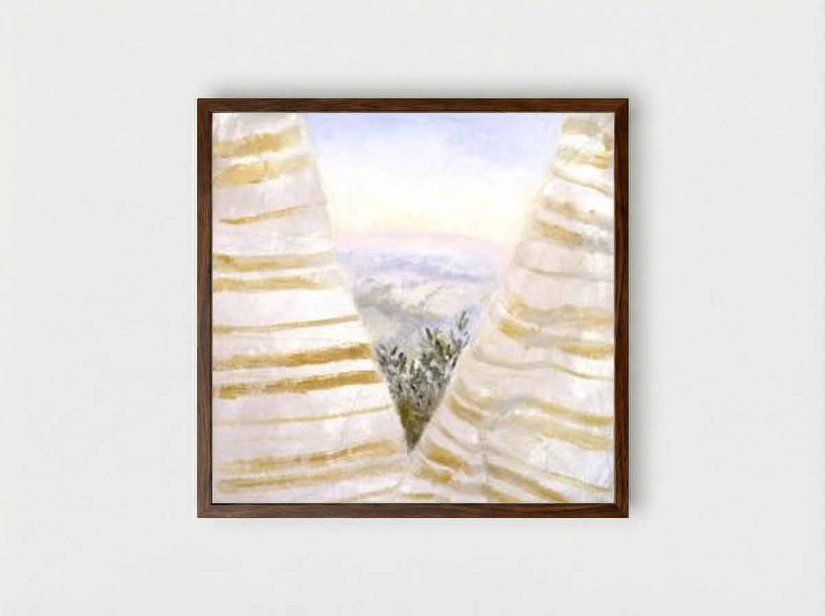 Glimpse Upon Waking - Winifred Nicholson - Framed Print Dark Wood
