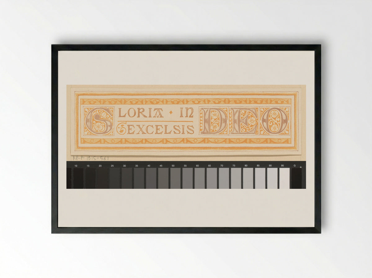 Gloria in excelsis Deo - Antoon Derkinderen - Framed Print Black