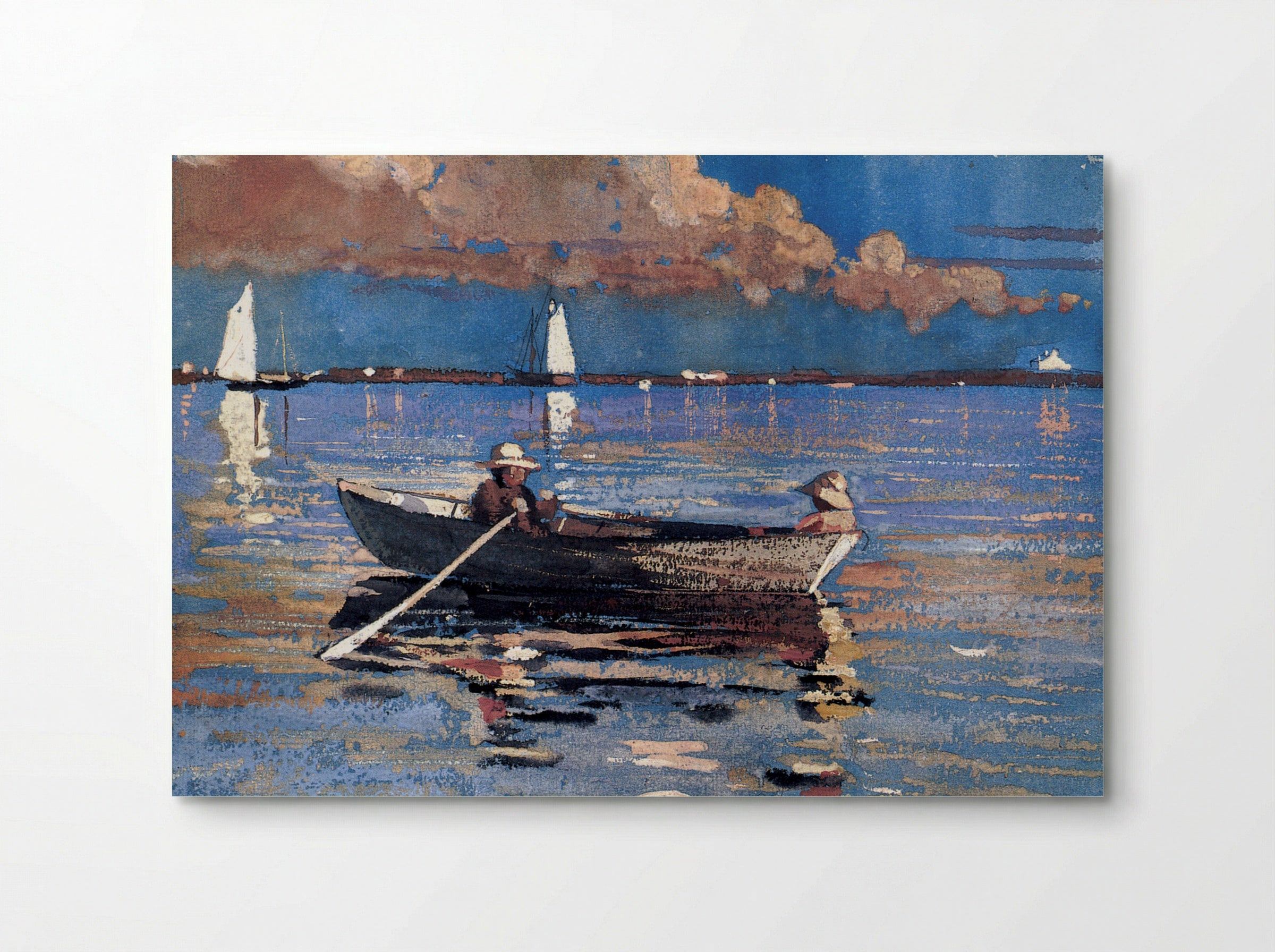 Gloucester Harbor and Dory - Winslow Homer - Poster