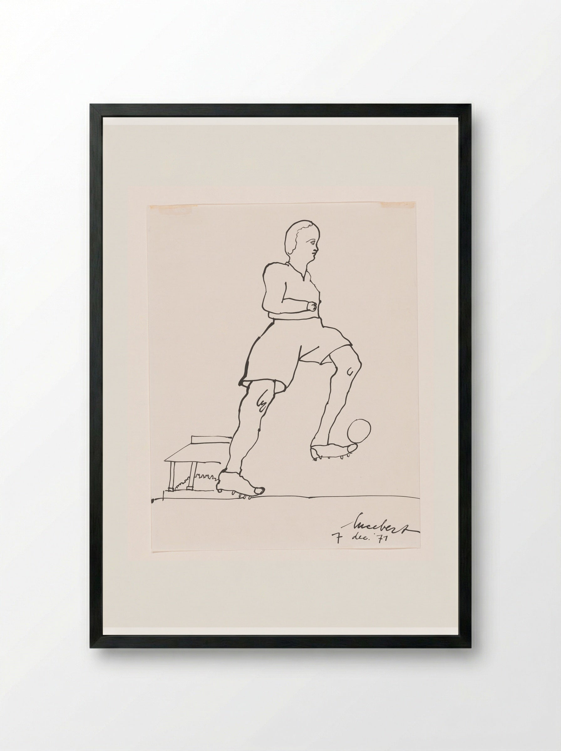 Goal II - Lucebert - Framed Print Black
