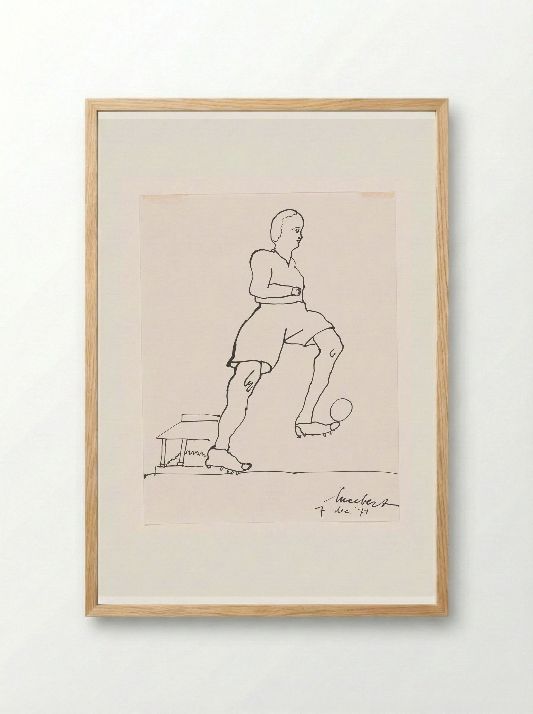 Goal II - Lucebert - Framed Print Wood