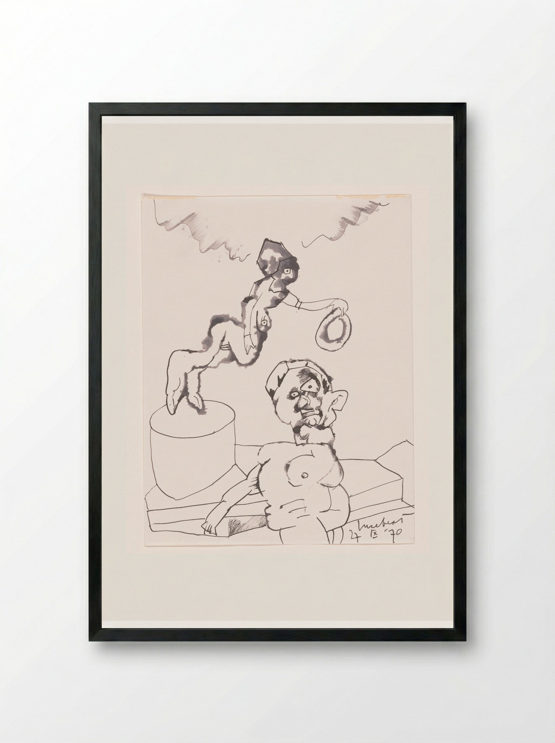 Goal I - Lucebert - Framed Print Black