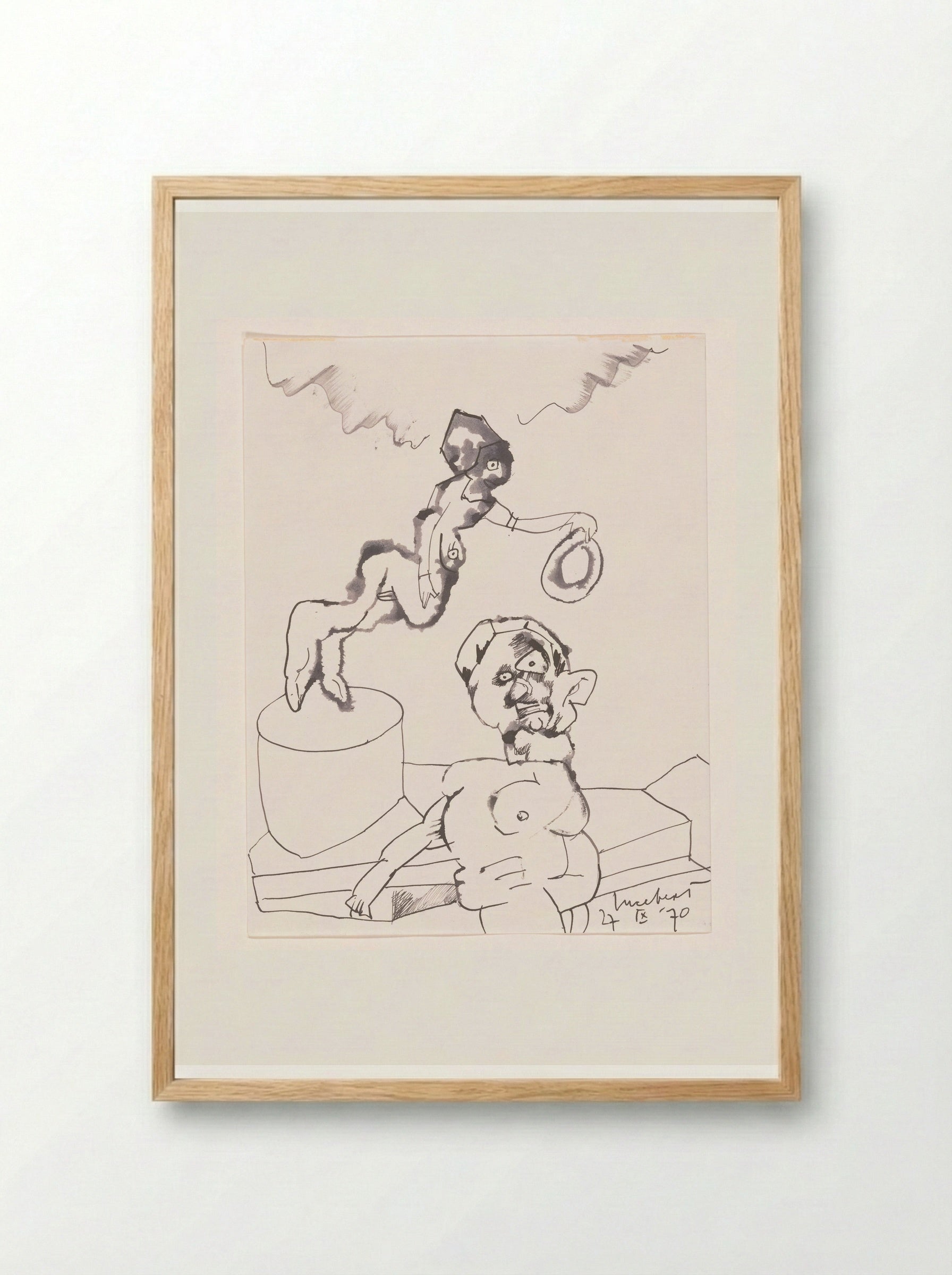 Goal I - Lucebert - Framed Print Wood