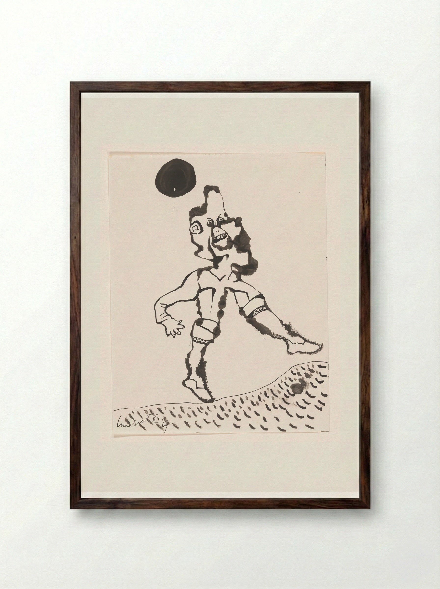 Goal VII - Lucebert - Framed Print Dark Wood