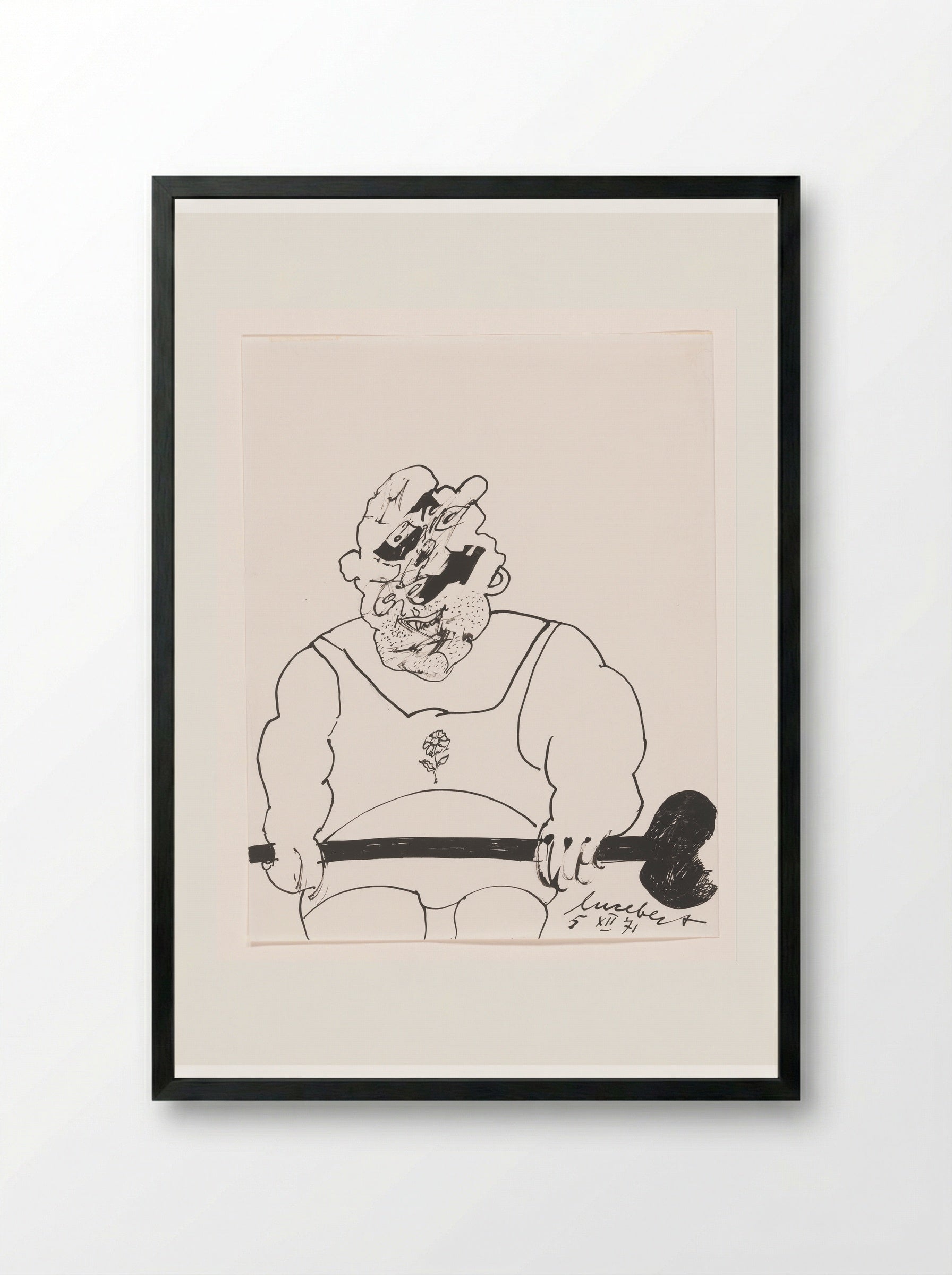 Goal VI - Lucebert - Framed Print Black