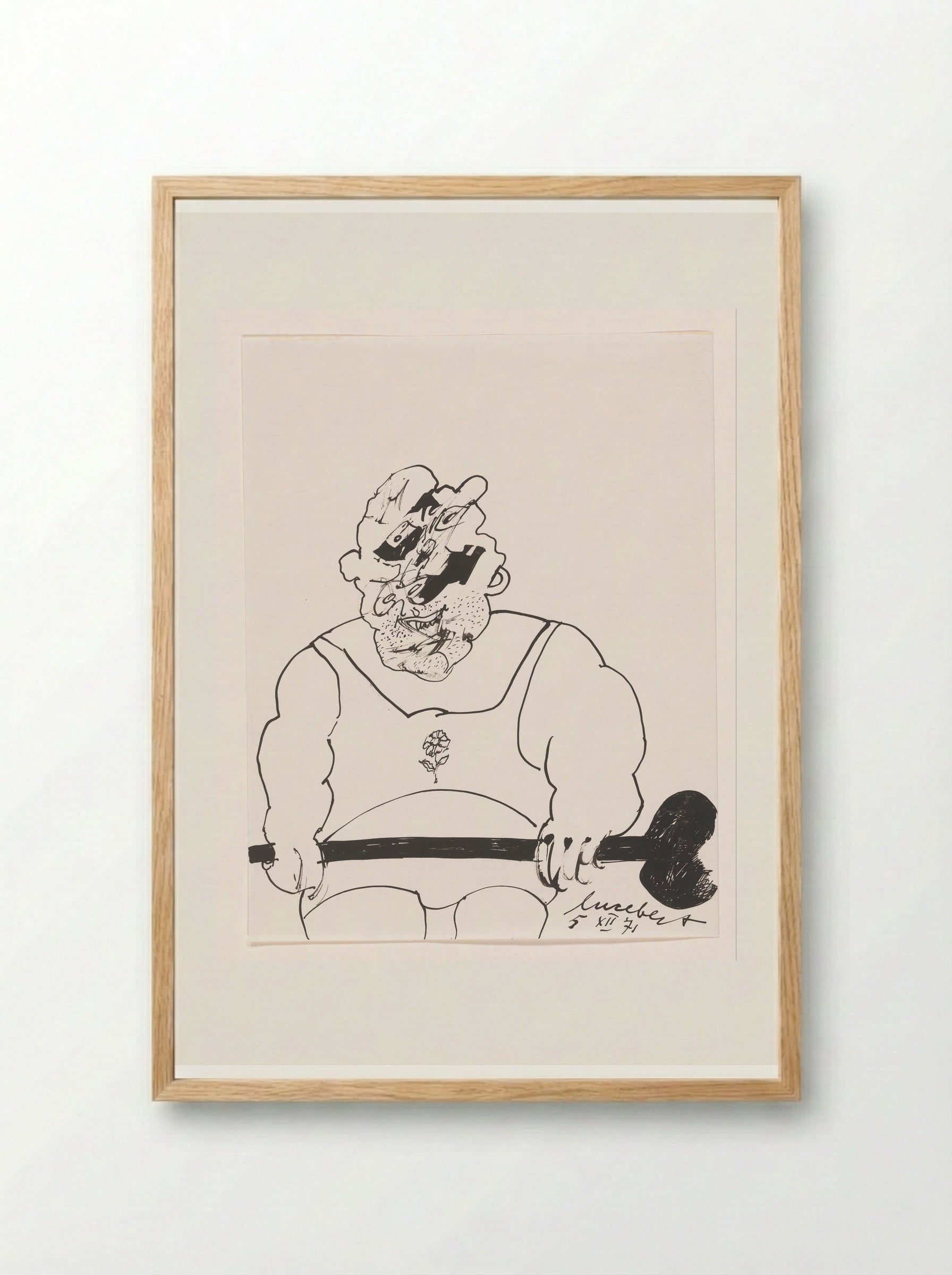 Goal VI - Lucebert - Framed Print Wood