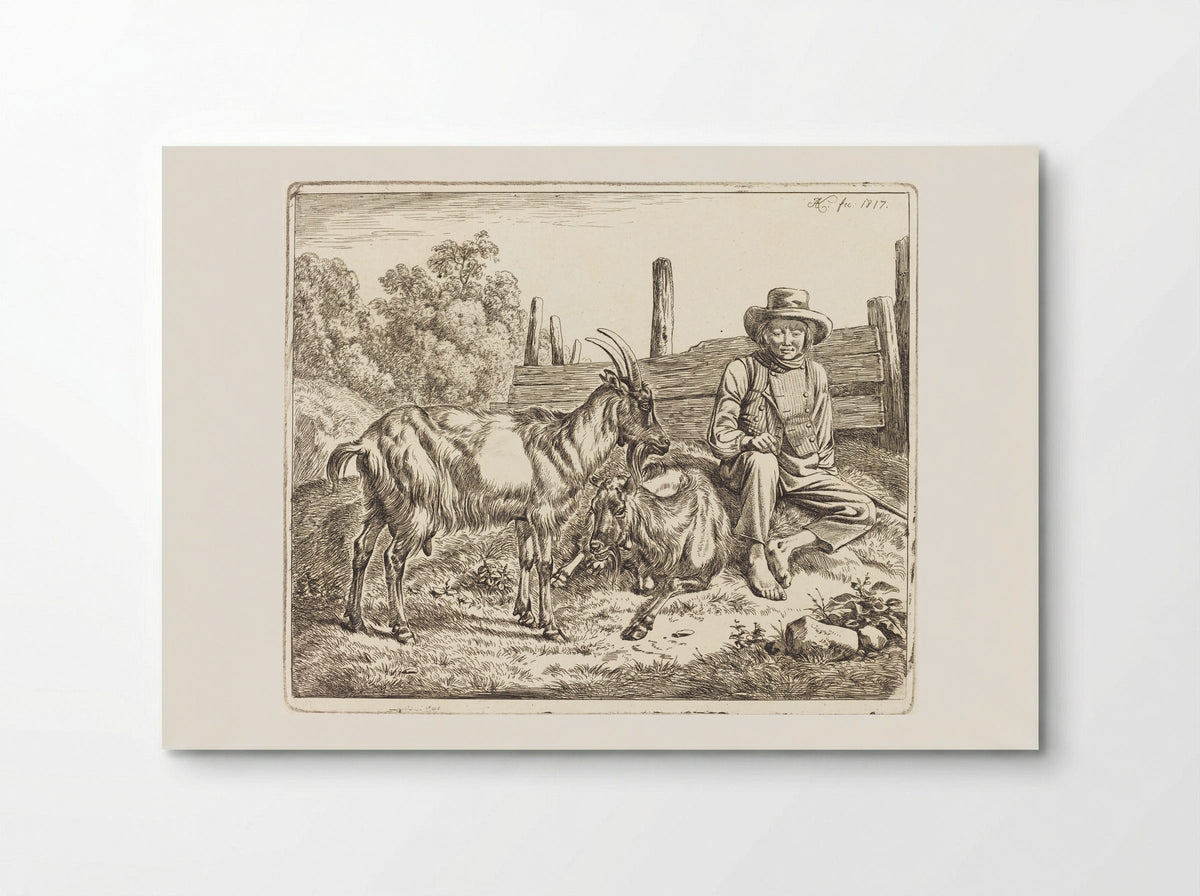 Goats - Johann Adam Klein - Poster