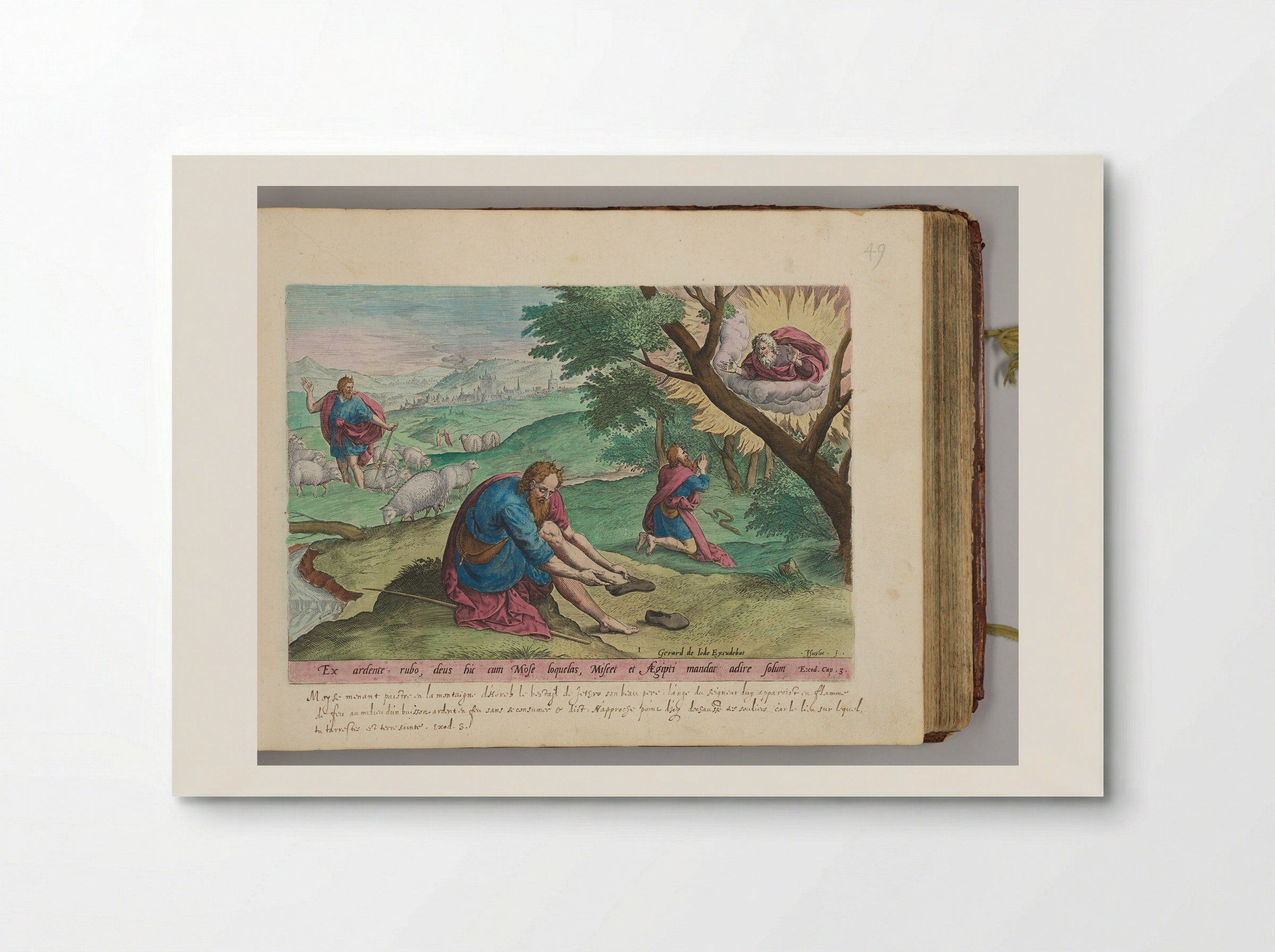 God Appearing to Moses - Johann Sadeler I - Poster